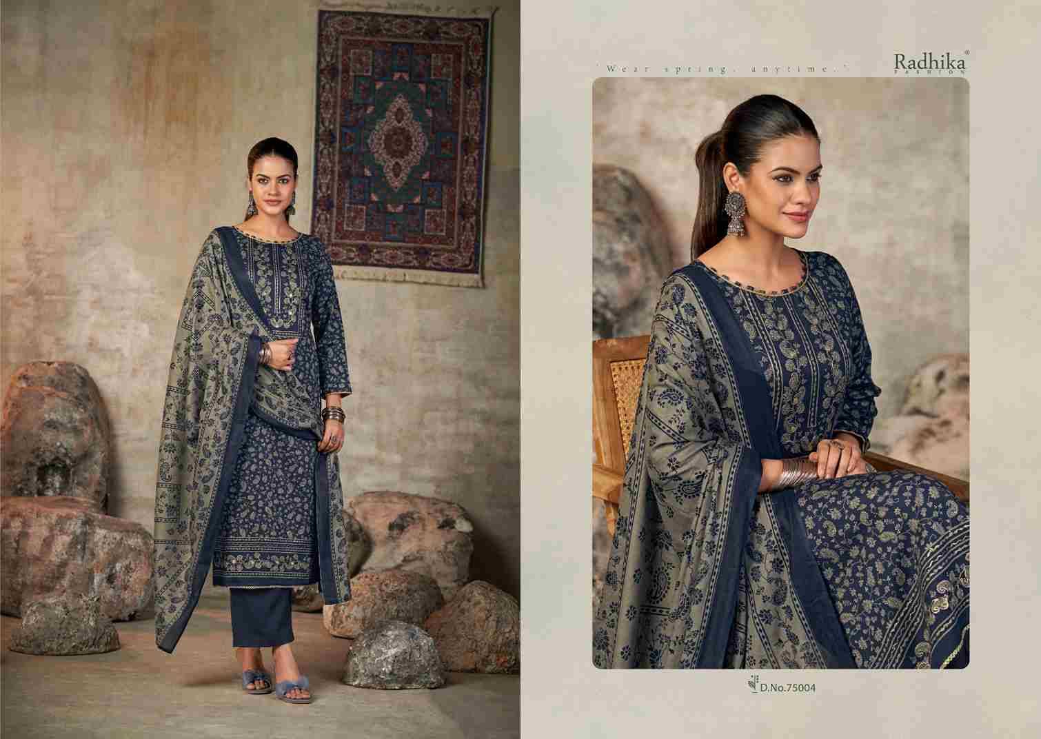 Jennifer By Azara 75001 To 75004 Series Designer Stylish Fancy Colorful Beautiful Party Wear & Ethnic Wear Collection Pure Jam Cotton Dresses At Wholesale Price