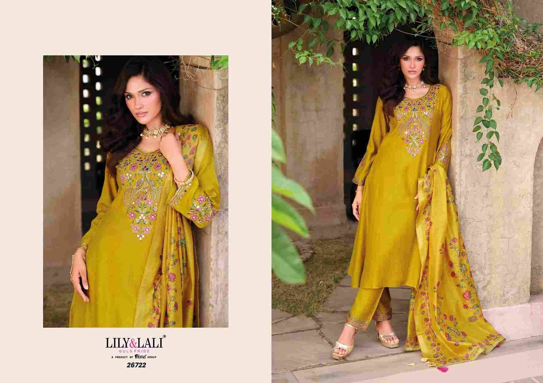 Berlin By Lily And Lali 26721 To 26724 Series Beautiful Festive Suits Colorful Stylish Fancy Casual Wear & Ethnic Wear Viscose Silk Embroidery Dresses At Wholesale Price