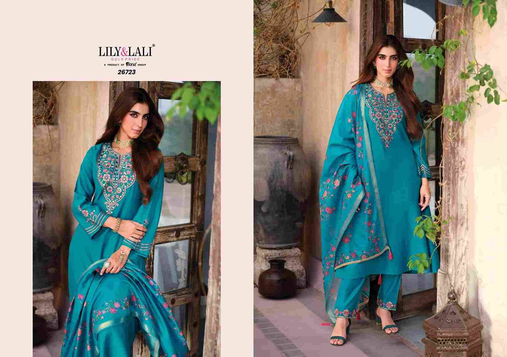 Berlin By Lily And Lali 26721 To 26724 Series Beautiful Festive Suits Colorful Stylish Fancy Casual Wear & Ethnic Wear Viscose Silk Embroidery Dresses At Wholesale Price