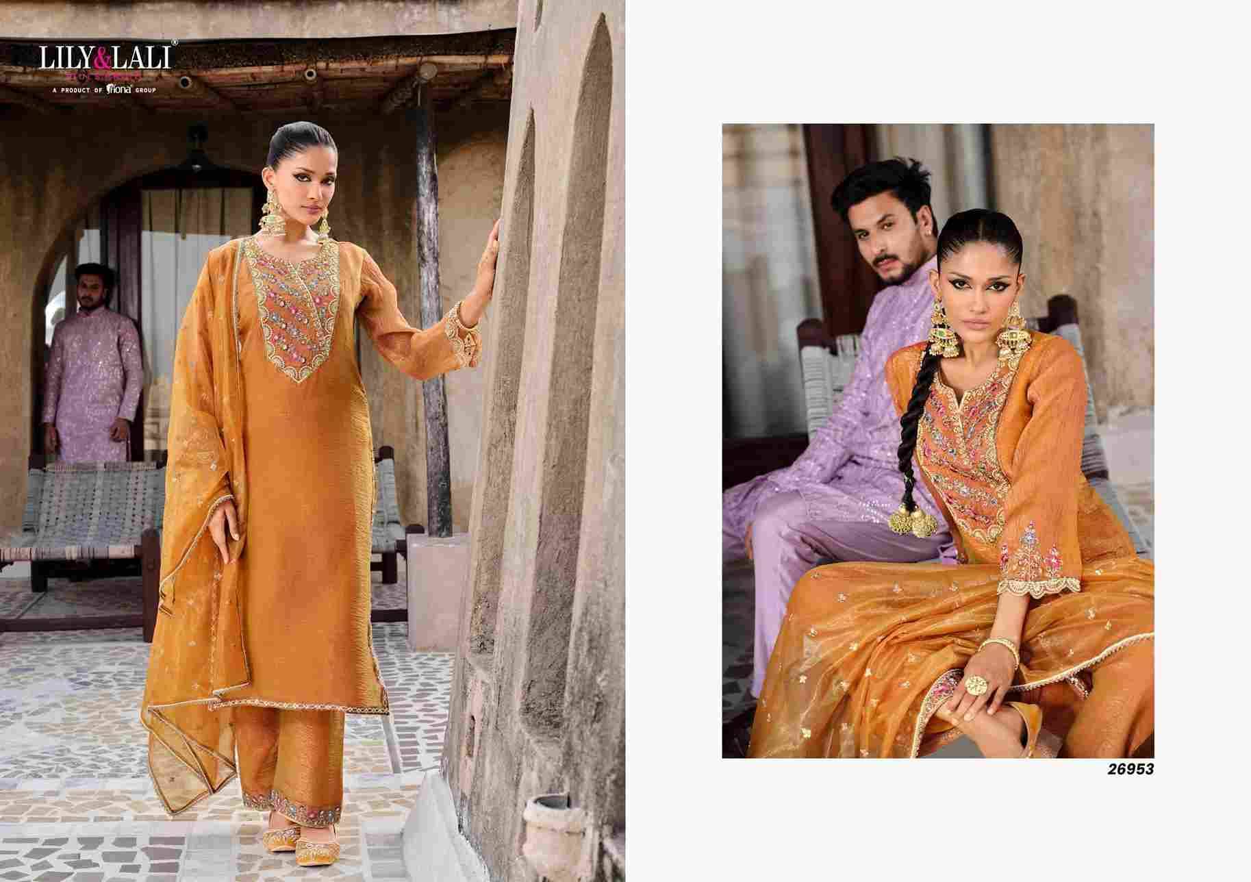 Dilbar By Lily And Lali 26951 To 26954 Series Beautiful Festive Suits Colorful Stylish Fancy Casual Wear & Ethnic Wear Simmer Silk Embroidery Dresses At Wholesale Price