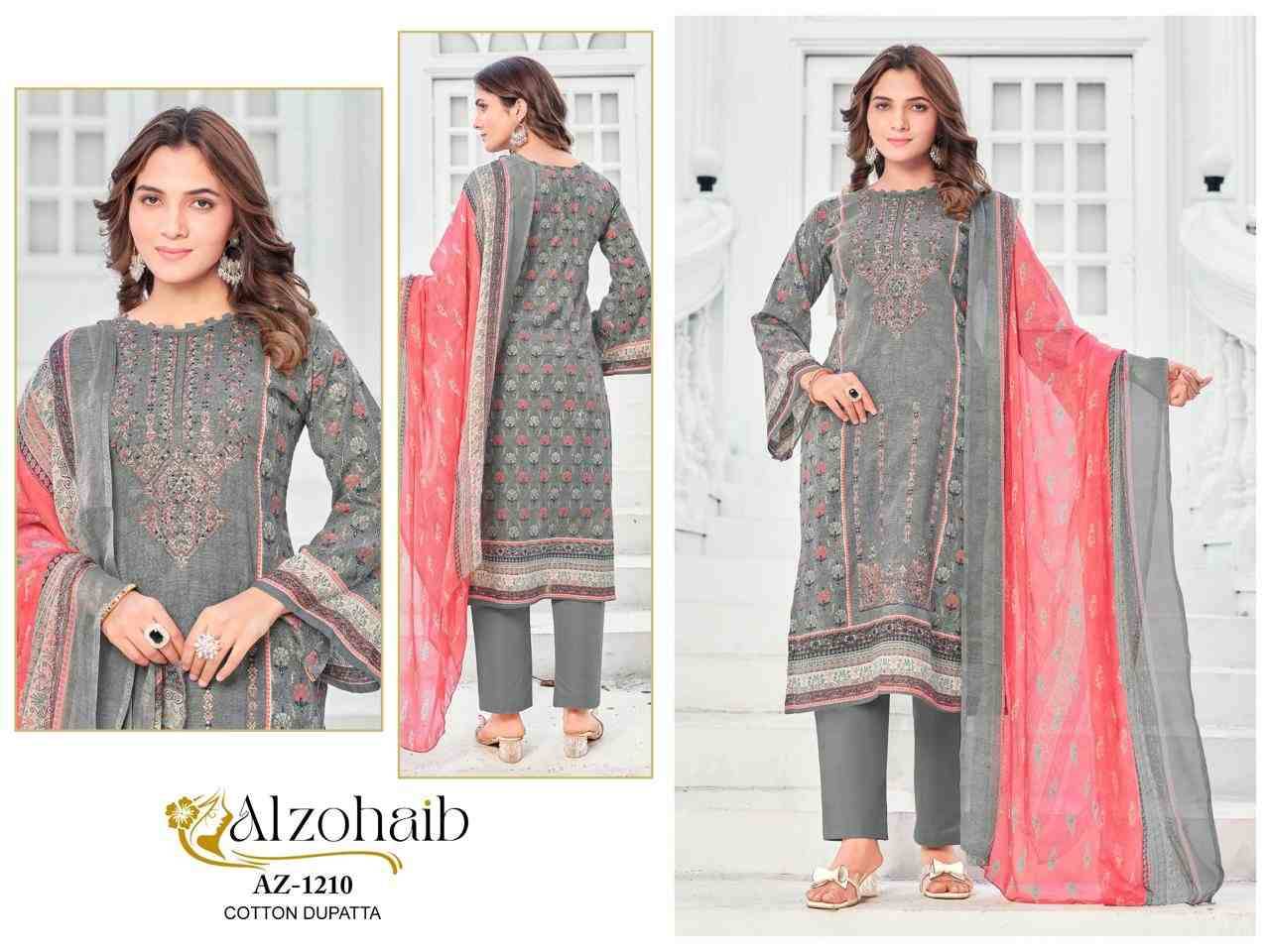Noor Vol-2 By Alzohaib Beautiful Pakistani Suits Stylish Fancy Colorful Party Wear & Occasional Wear Pure Cotton Print Dresses At Wholesale Price