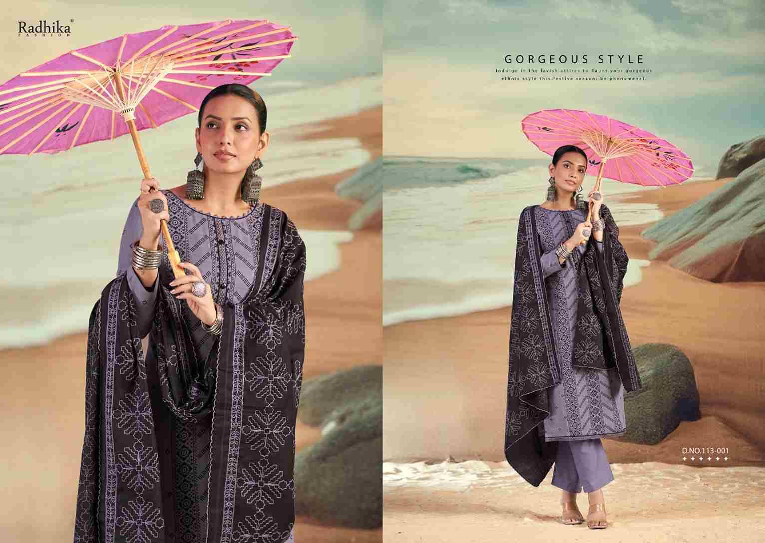 Blossom Vol-16 By Radhika Fashion 113-001 To 113-004 Series Beautiful Stylish Festive Suits Fancy Colorful Casual Wear & Ethnic Wear & Ready To Wear Pure Cotton Print Dresses At Wholesale Price