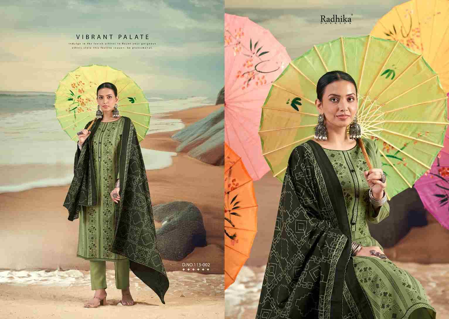 Blossom Vol-16 By Radhika Fashion 113-001 To 113-004 Series Beautiful Stylish Festive Suits Fancy Colorful Casual Wear & Ethnic Wear & Ready To Wear Pure Cotton Print Dresses At Wholesale Price