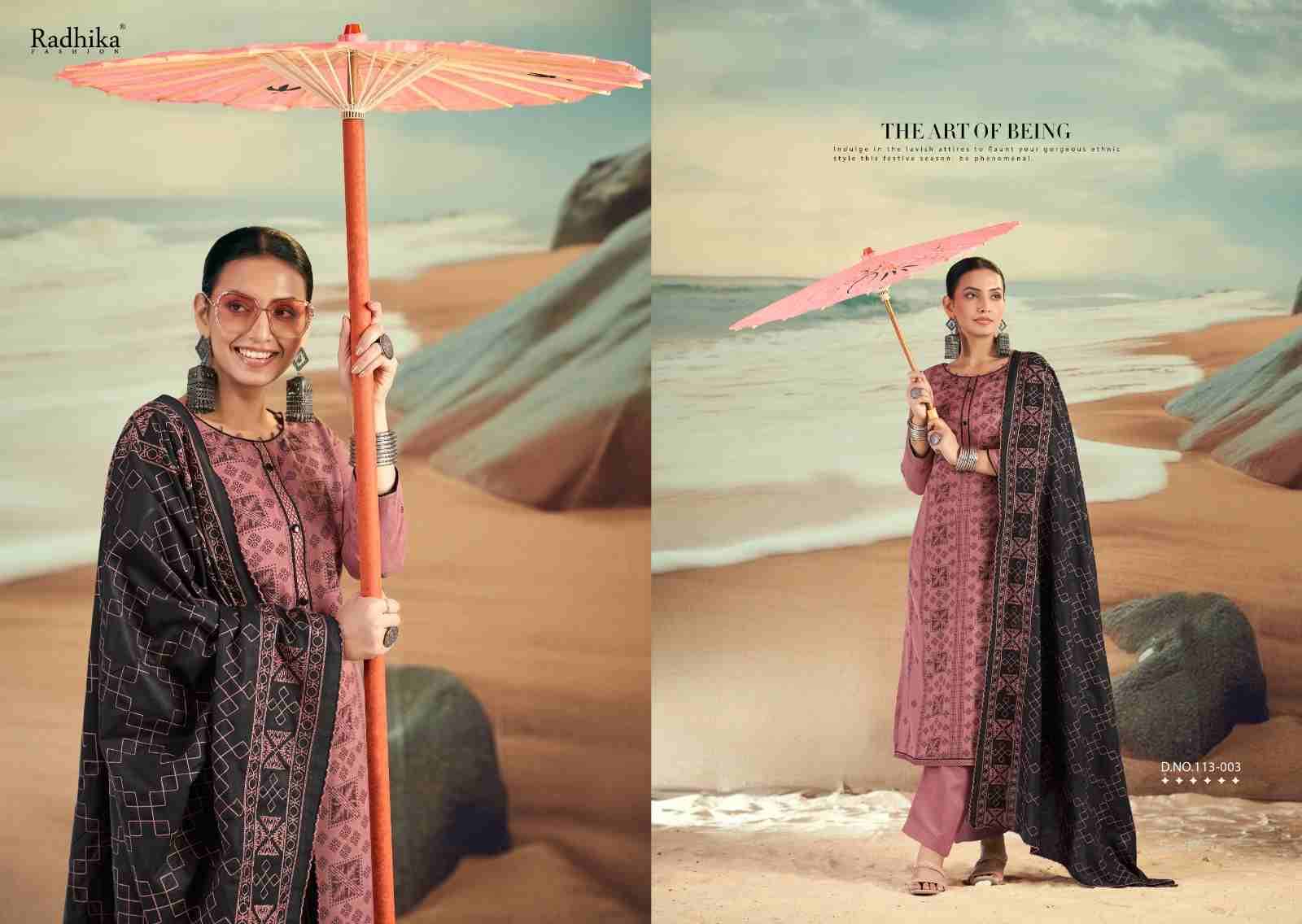 Blossom Vol-16 By Radhika Fashion 113-001 To 113-004 Series Beautiful Stylish Festive Suits Fancy Colorful Casual Wear & Ethnic Wear & Ready To Wear Pure Cotton Print Dresses At Wholesale Price