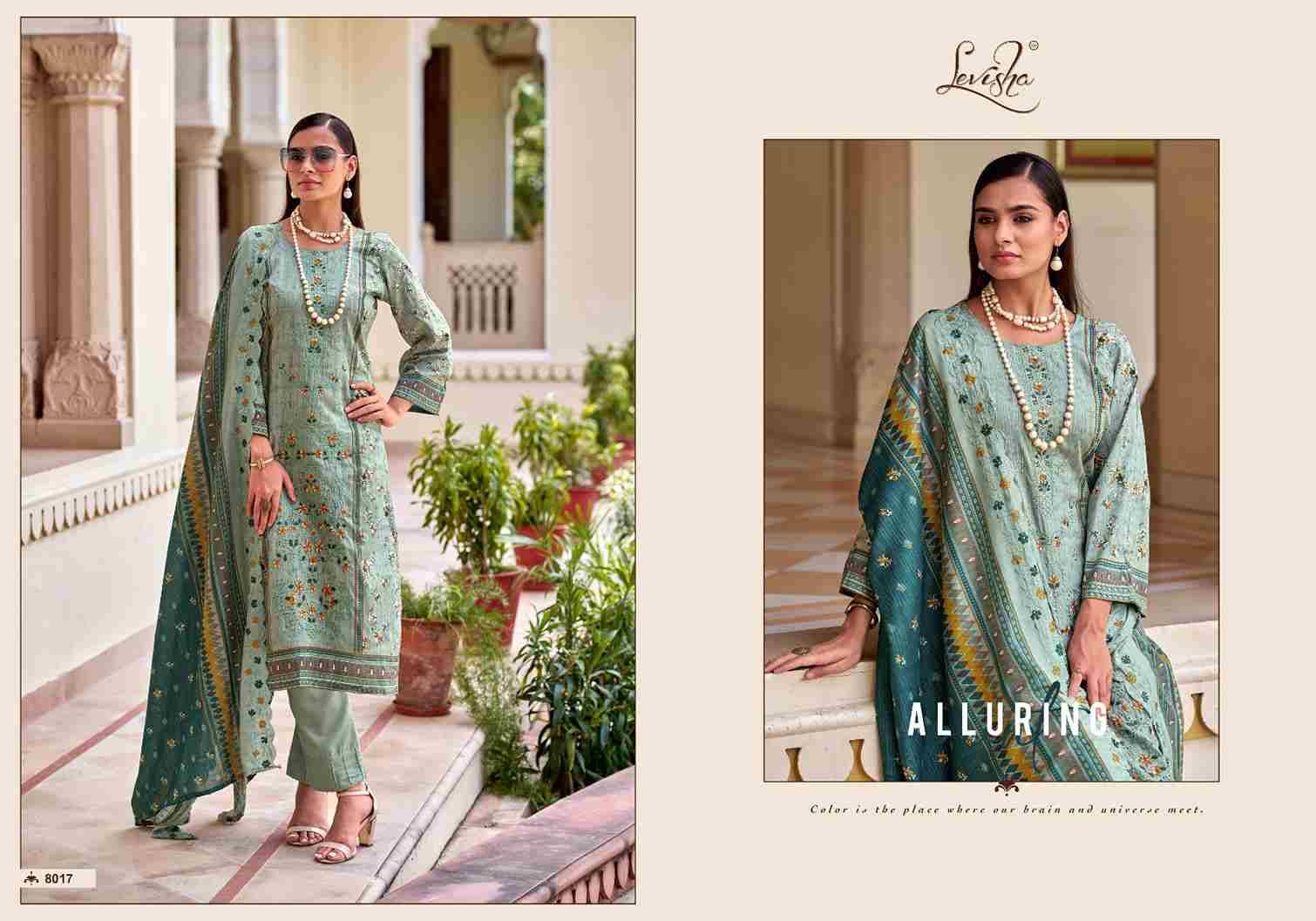 Madhubala Vol-8 By Levisha 8013 To 8018 Series Festive Suits Beautiful Fancy Colorful Stylish Party Wear & Occasional Wear Cambric Lawn Cotton Dresses At Wholesale Price