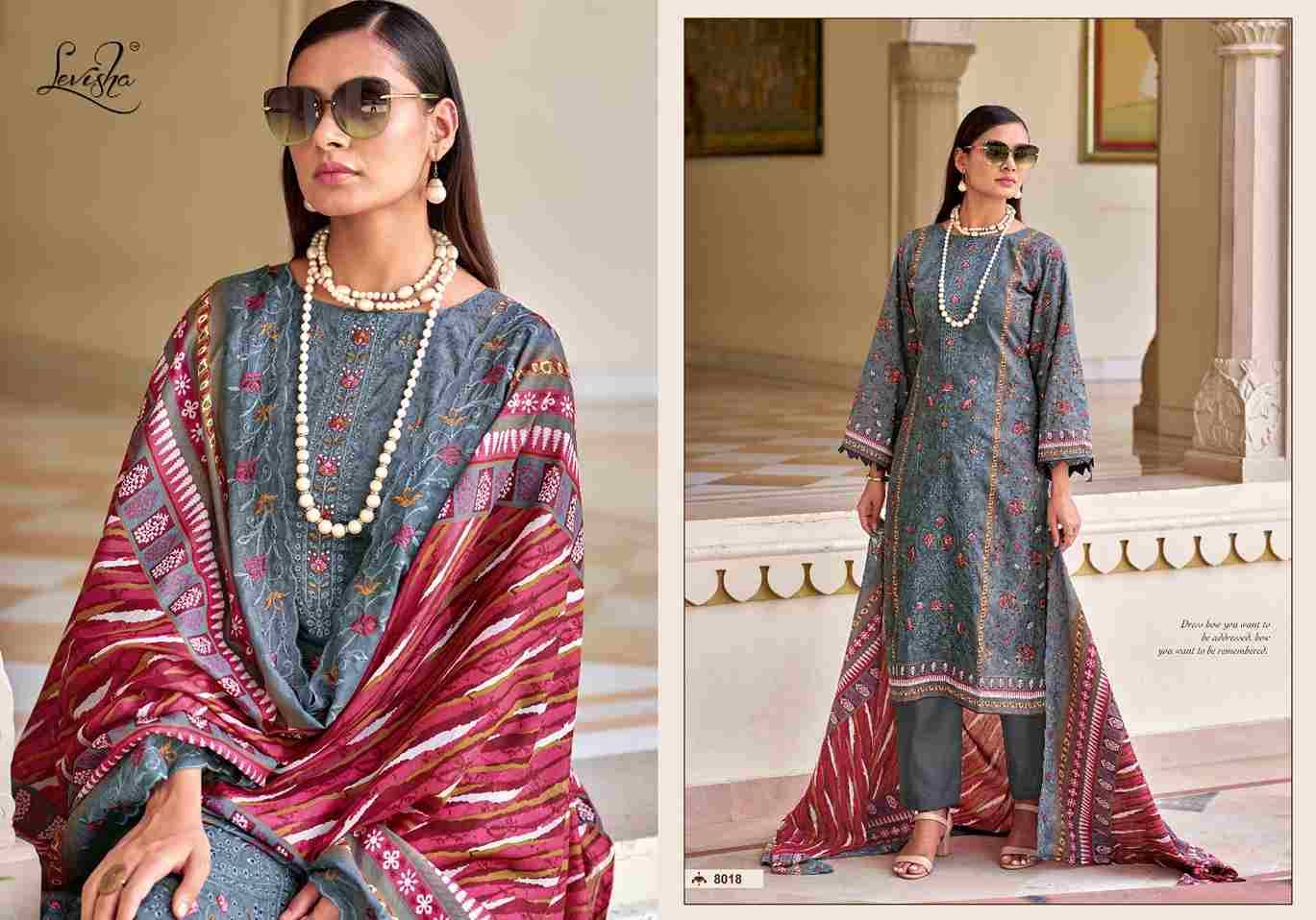 Madhubala Vol-8 By Levisha 8013 To 8018 Series Festive Suits Beautiful Fancy Colorful Stylish Party Wear & Occasional Wear Cambric Lawn Cotton Dresses At Wholesale Price