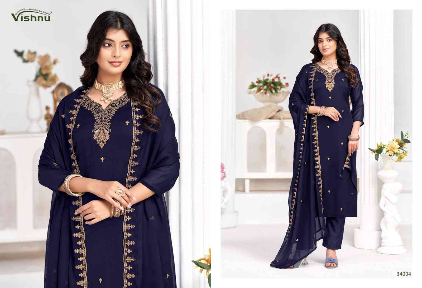 Shaheen Vol-2 By Vishnu 34001 To 34012 Series Beautiful Stylish Festive Suits Fancy Colorful Casual Wear & Ethnic Wear & Ready To Wear Rangoli Blooming Dresses At Wholesale Price