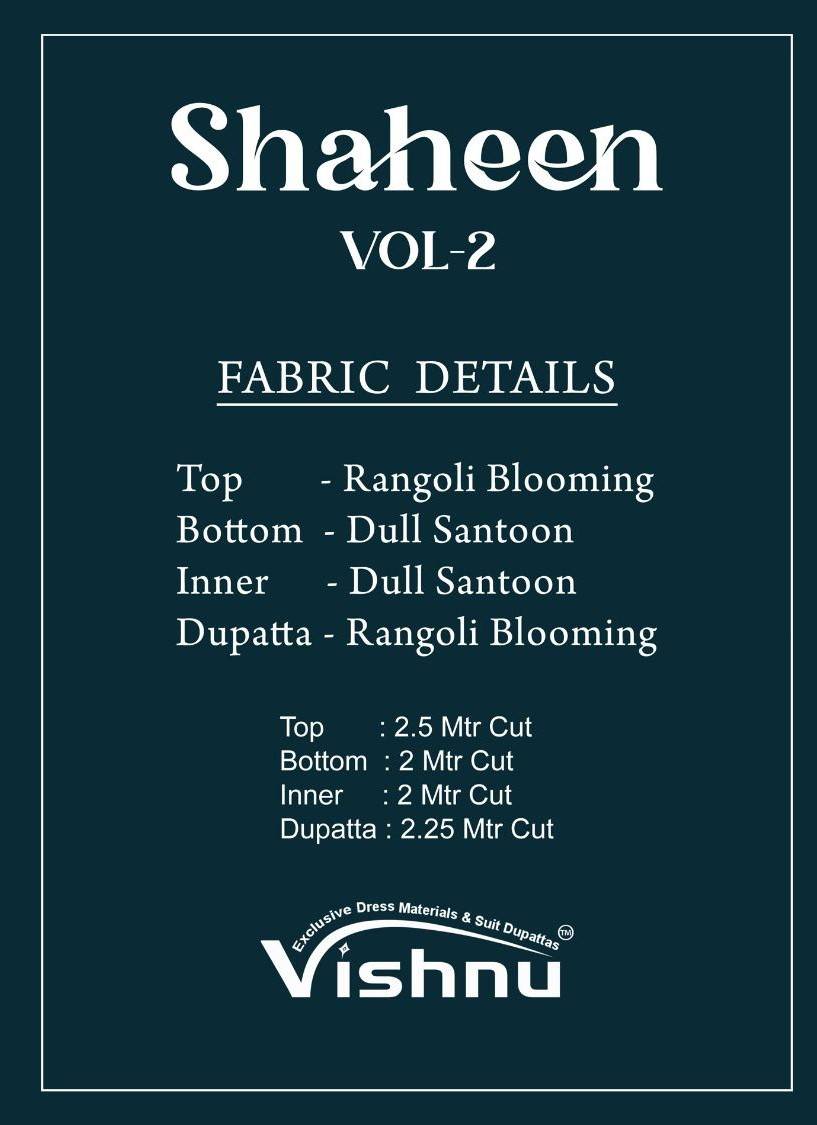 Shaheen Vol-2 By Vishnu 34001 To 34012 Series Beautiful Stylish Festive Suits Fancy Colorful Casual Wear & Ethnic Wear & Ready To Wear Rangoli Blooming Dresses At Wholesale Price