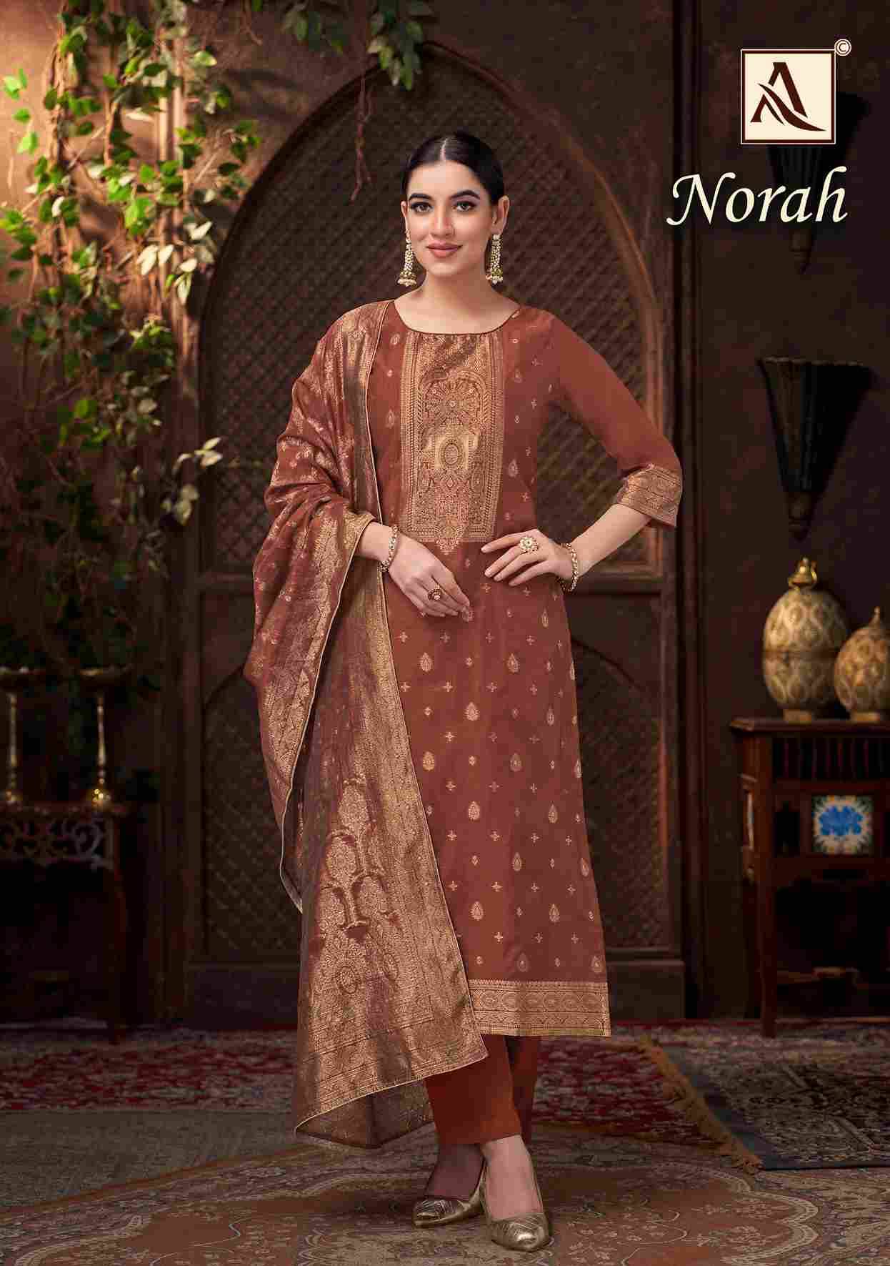 Norah By Alok Suit 1892-001 To 1892-006 Series Beautiful Festive Suits Colorful Stylish Fancy Casual Wear & Ethnic Wear Pure Jacquard Dresses At Wholesale Price