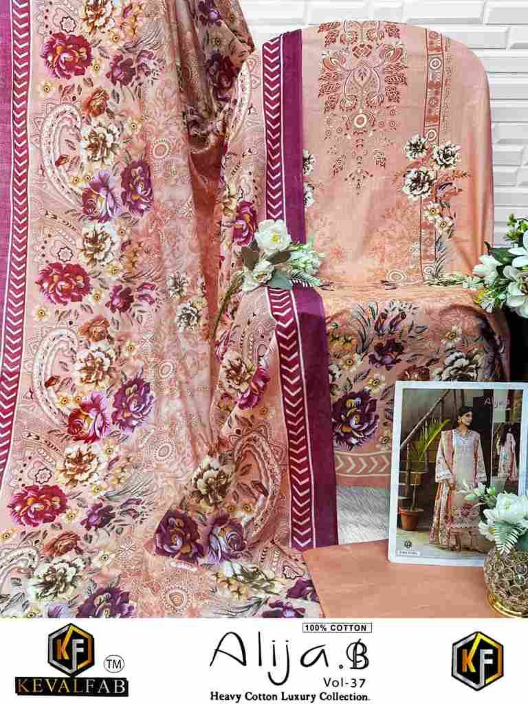 Alija.B Vol-37 By Keval Fab 37001 To 37006 Series Beautiful Stylish Festive Suits Fancy Colorful Casual Wear & Ethnic Wear & Ready To Wear Heavy Cotton Print Dresses At Wholesale Price