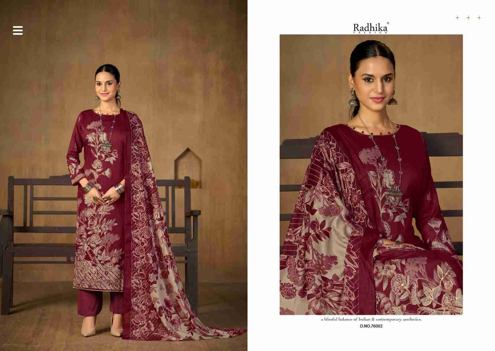 Jennifer Vol-2 By Azara 76001 To 76004 Series Designer Stylish Fancy Colorful Beautiful Party Wear & Ethnic Wear Collection Pure Jam Cotton Dresses At Wholesale Price
