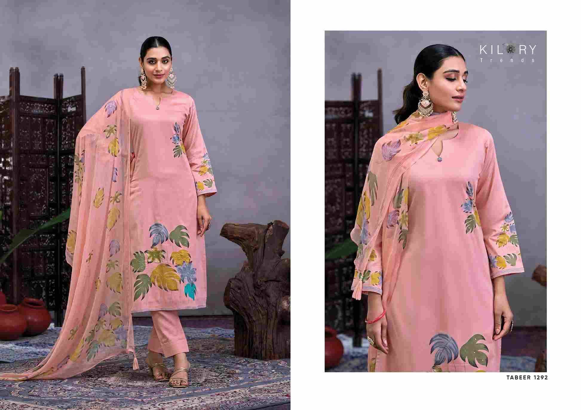 Tabeer By Kilory 1291 To 1294 Series Designer Festive Suits Beautiful Fancy Colorful Stylish Party Wear & Occasional Wear Pure Jam Cotton Dresses At Wholesale Price
