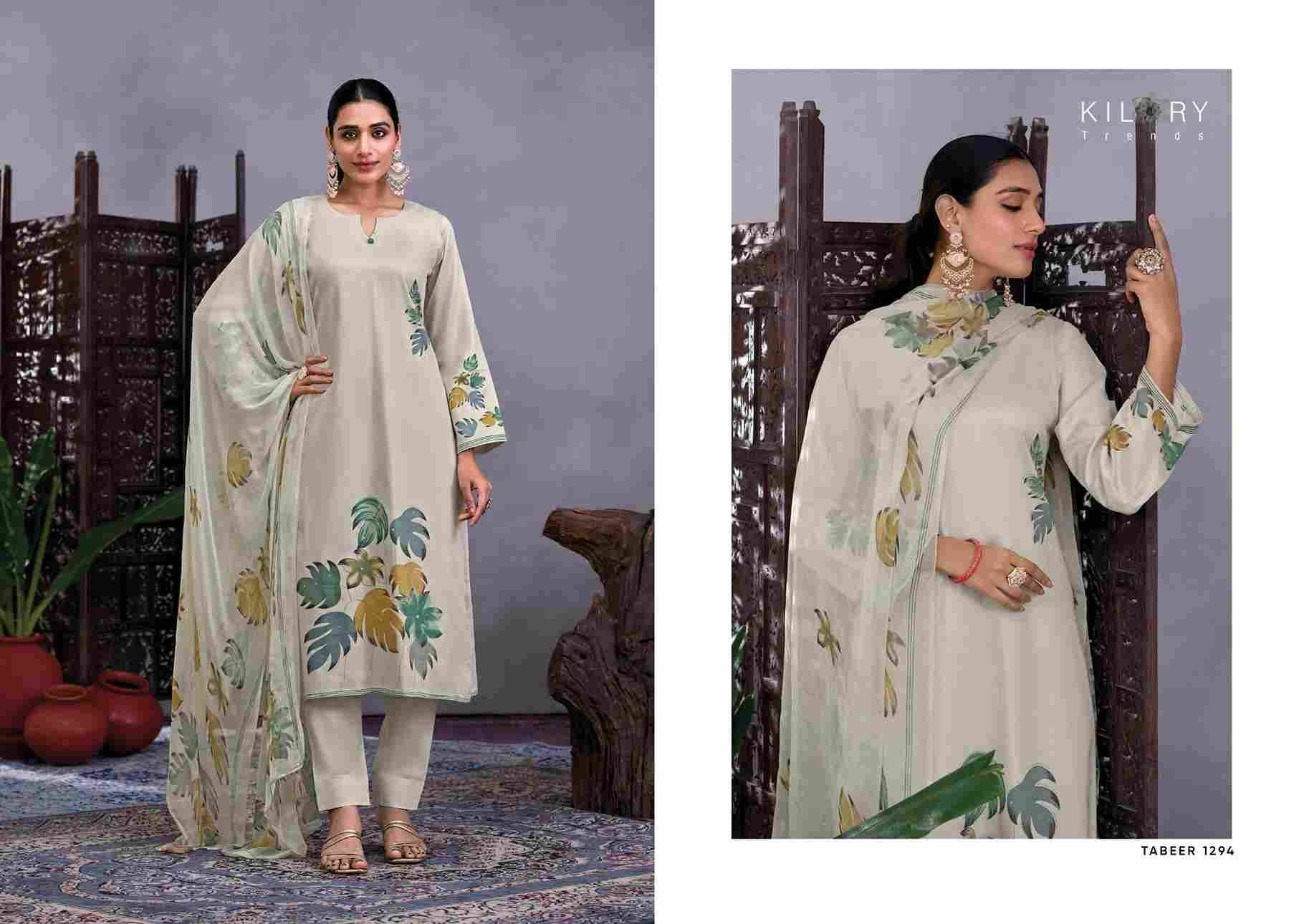 Tabeer By Kilory 1291 To 1294 Series Designer Festive Suits Beautiful Fancy Colorful Stylish Party Wear & Occasional Wear Pure Jam Cotton Dresses At Wholesale Price