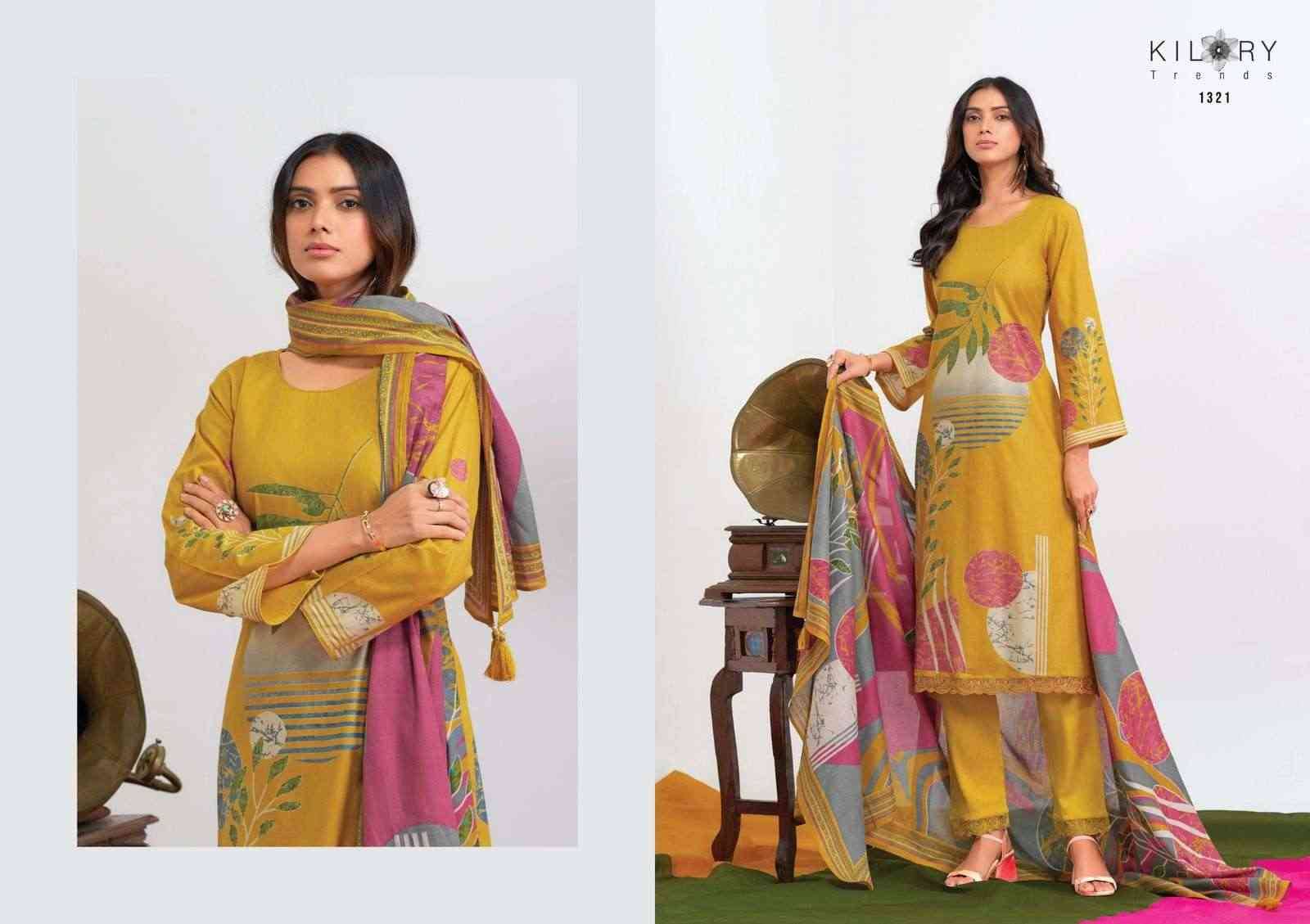 Summer Bloom By Kilory 1321 To 1324 Series Beautiful Festive Suits Colorful Stylish Fancy Casual Wear & Ethnic Wear Pure Lawn Cotton Dresses At Wholesale Price