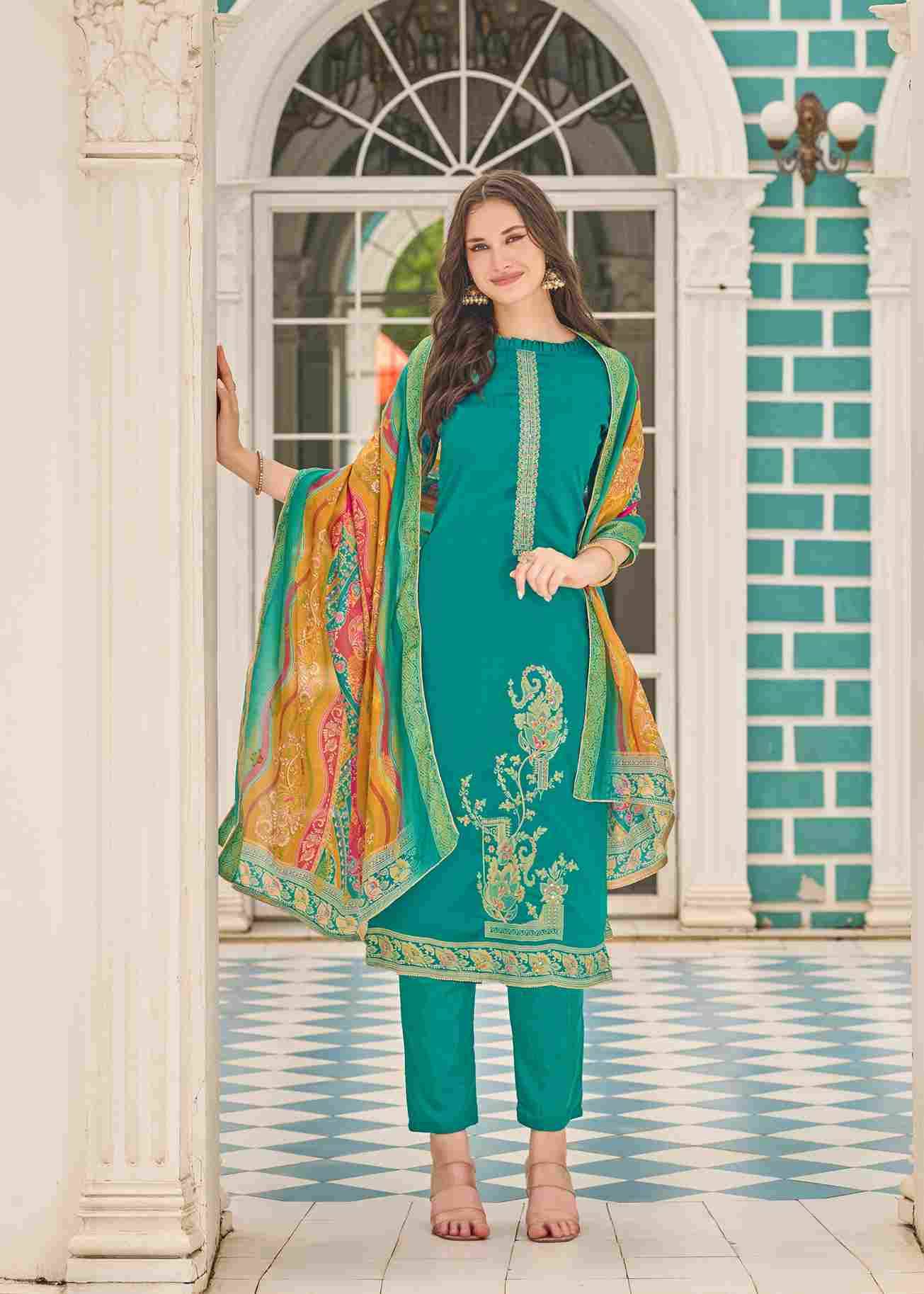 Falsafaa Vol-18 By Alok Suit 2813-14-01 To 2813-14-06 Series Beautiful Festive Suits Colorful Stylish Fancy Casual Wear & Ethnic Wear Dola Jacquard Embroidered Dresses At Wholesale Price