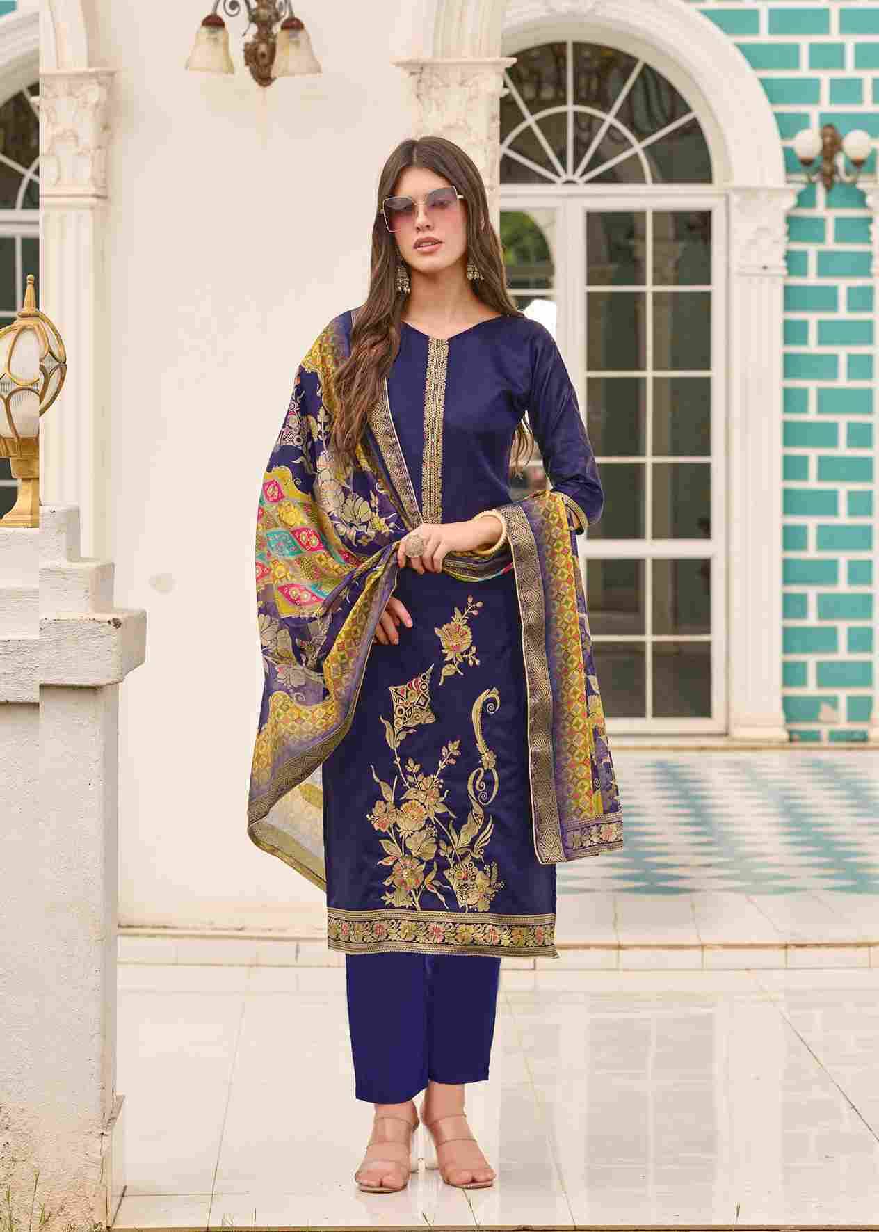 Falsafaa Vol-18 By Alok Suit 2813-14-01 To 2813-14-06 Series Beautiful Festive Suits Colorful Stylish Fancy Casual Wear & Ethnic Wear Dola Jacquard Embroidered Dresses At Wholesale Price