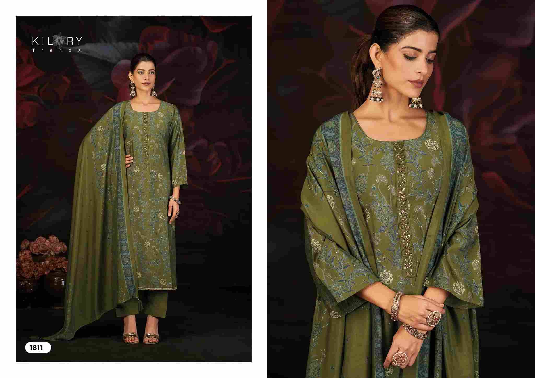 Kavira By Kilory 1811 To 1814 Series Designer Festive Suits Beautiful Fancy Colorful Stylish Party Wear & Occasional Wear Pure Muslin Silk Dresses At Wholesale Price