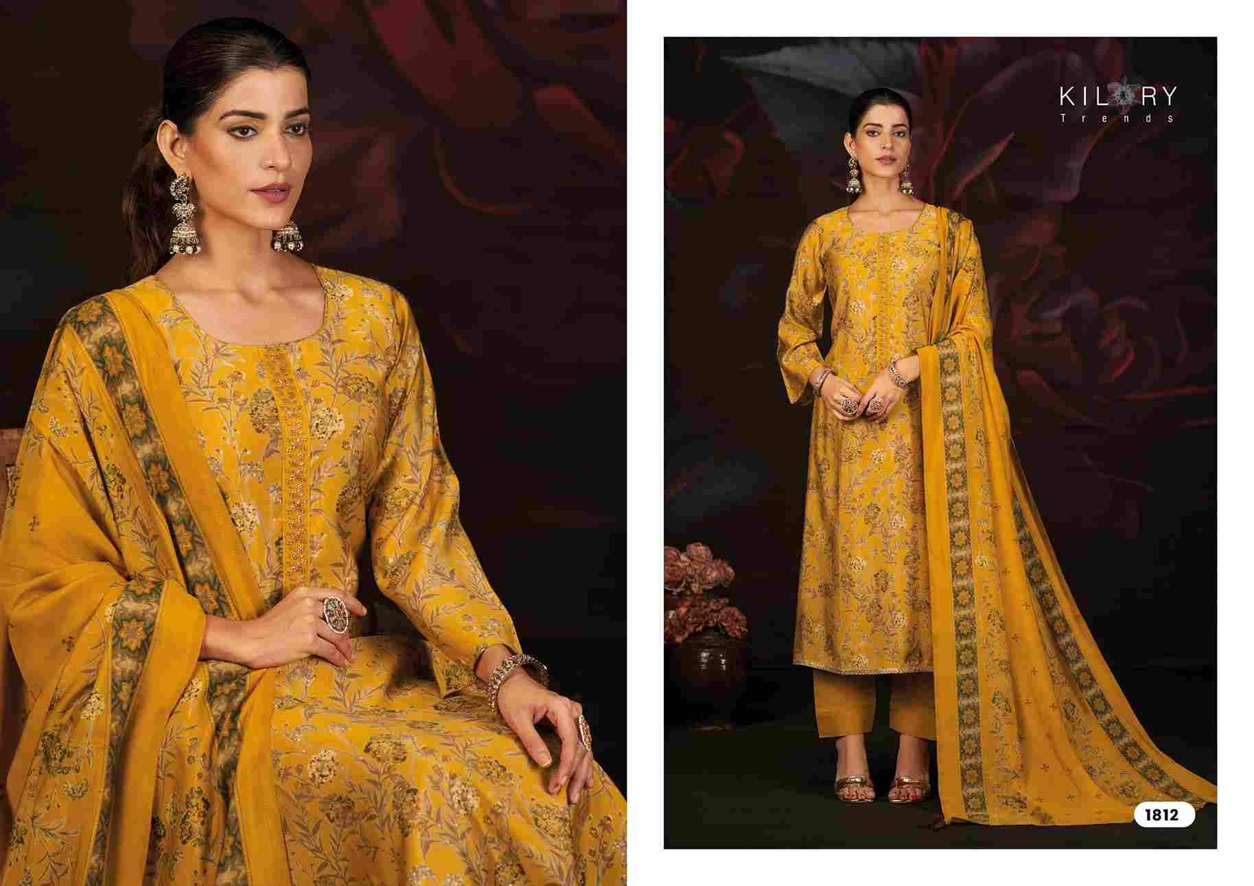 Kavira By Kilory 1811 To 1814 Series Designer Festive Suits Beautiful Fancy Colorful Stylish Party Wear & Occasional Wear Pure Muslin Silk Dresses At Wholesale Price