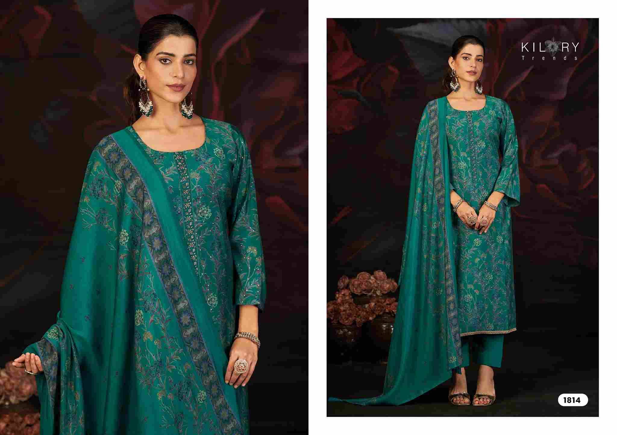 Kavira By Kilory 1811 To 1814 Series Designer Festive Suits Beautiful Fancy Colorful Stylish Party Wear & Occasional Wear Pure Muslin Silk Dresses At Wholesale Price