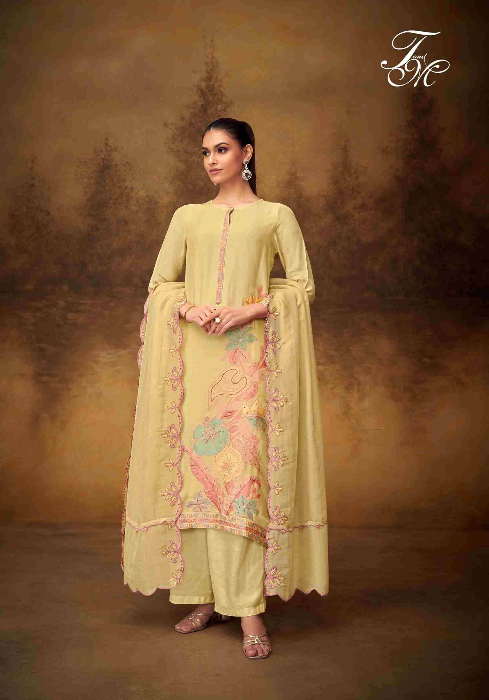 Pankh By T And M Designer Studio Beautiful Festive Suits Colorful Stylish Fancy Casual Wear & Ethnic Wear Muslin Jacquard Dresses At Wholesale Price