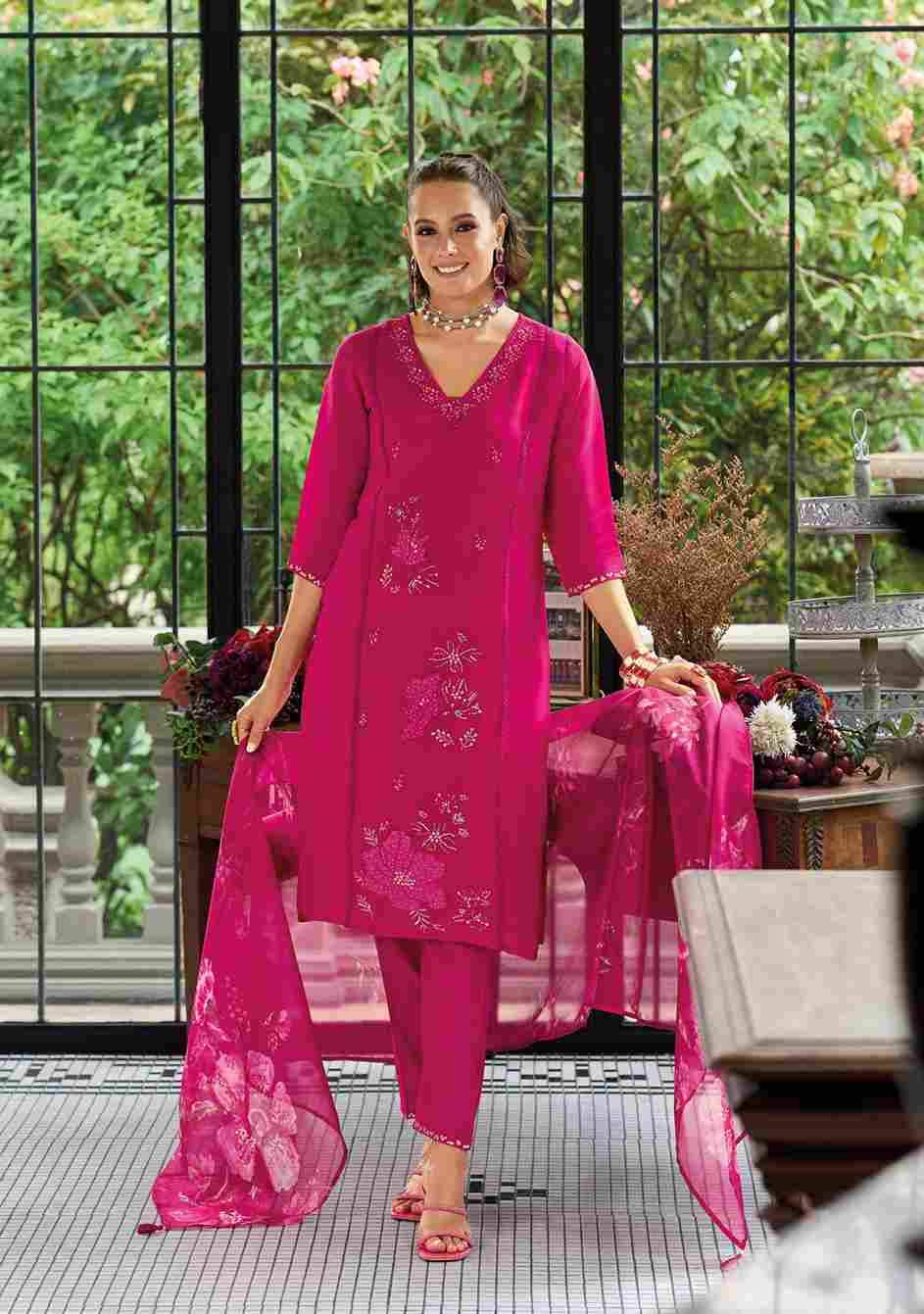 Saiyaara By Lady Leela 31171 To 31174 Series Beautiful Festive Suits Colorful Stylish Fancy Casual Wear & Ethnic Wear Pure Viscose Chanderi With Work Dresses At Wholesale Price