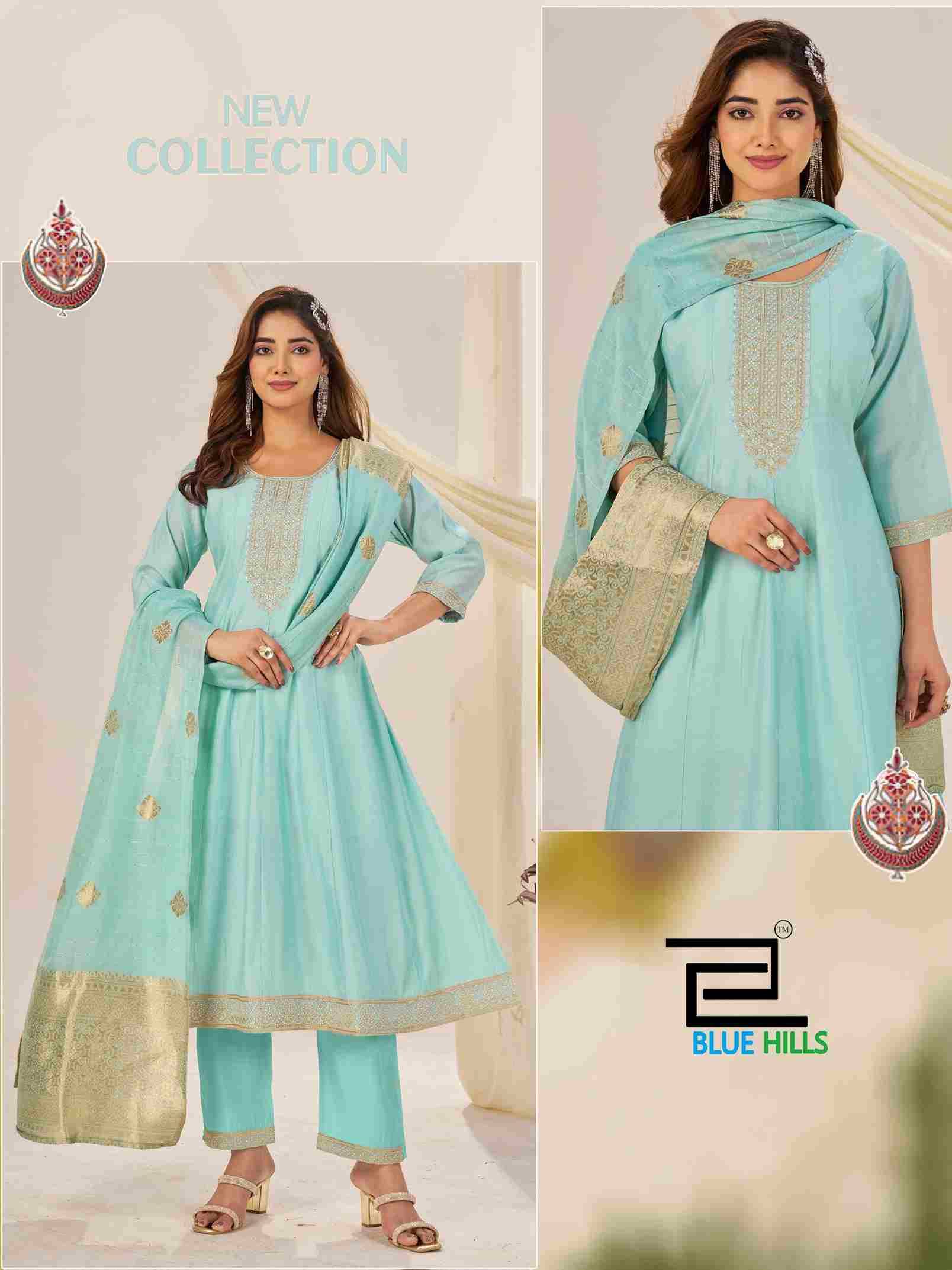 Taj Mahal Vol-10 By Blue Hills 10101 To 10106 Series Beautiful Stylish Festive Suits Fancy Colorful Casual Wear & Ethnic Wear & Ready To Wear Roman Silk Dresses At Wholesale Price