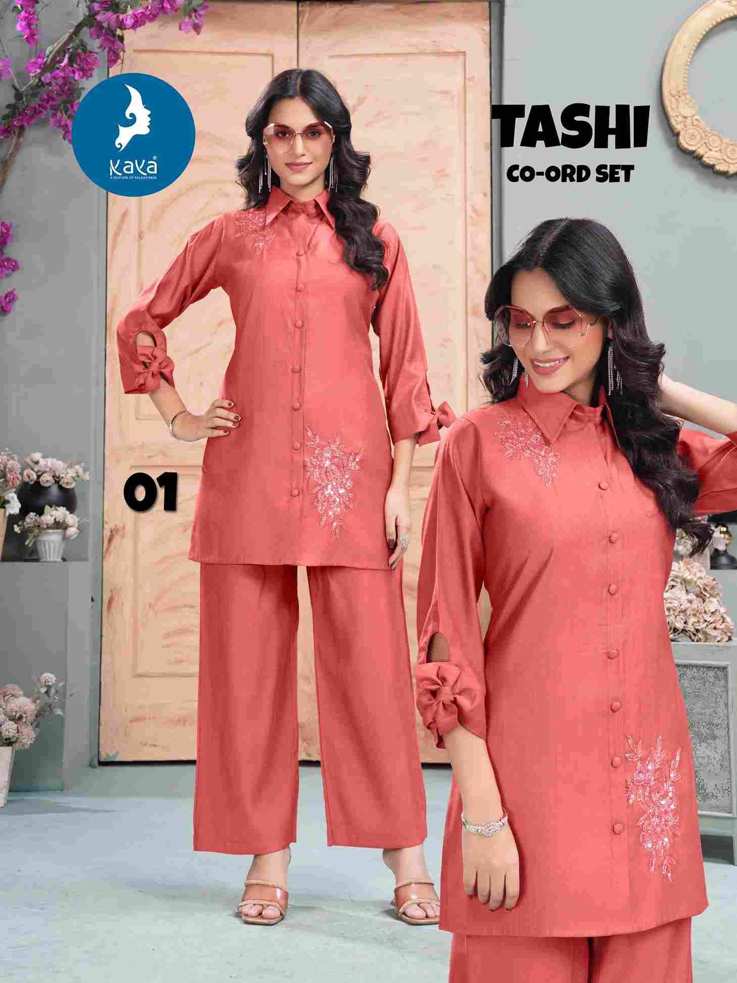 Tashi By Kaya 01 To 06 Series Designer Stylish Fancy Colorful Beautiful Party Wear & Ethnic Wear Collection Vertican Print Co-Ord At Wholesale Price