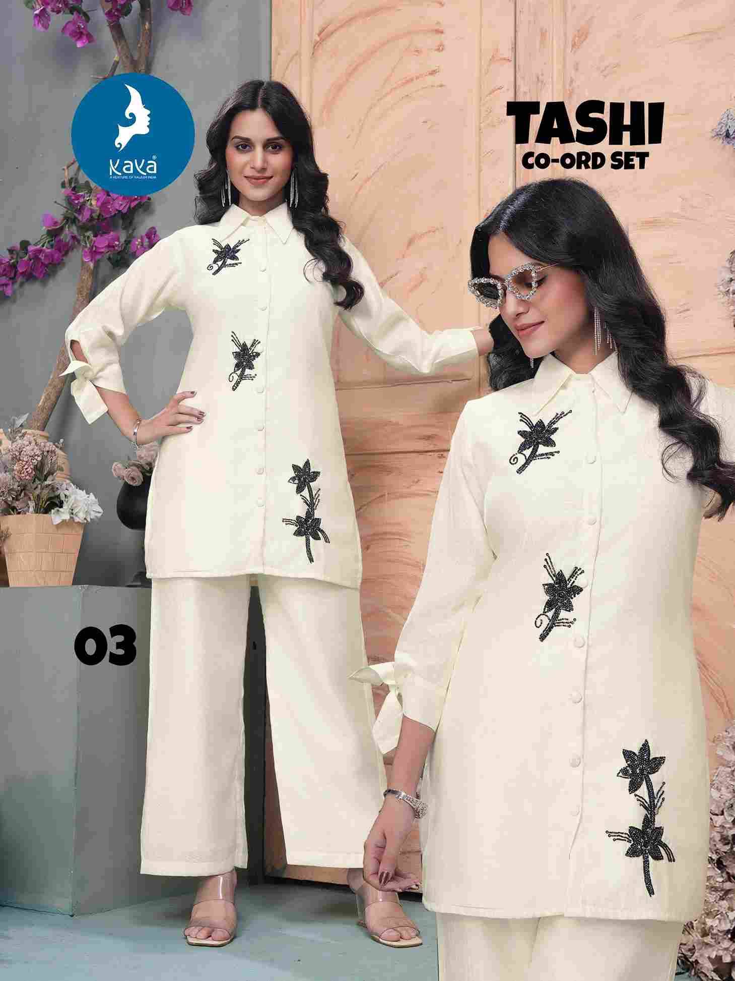 Tashi By Kaya 01 To 06 Series Designer Stylish Fancy Colorful Beautiful Party Wear & Ethnic Wear Collection Vertican Print Co-Ord At Wholesale Price