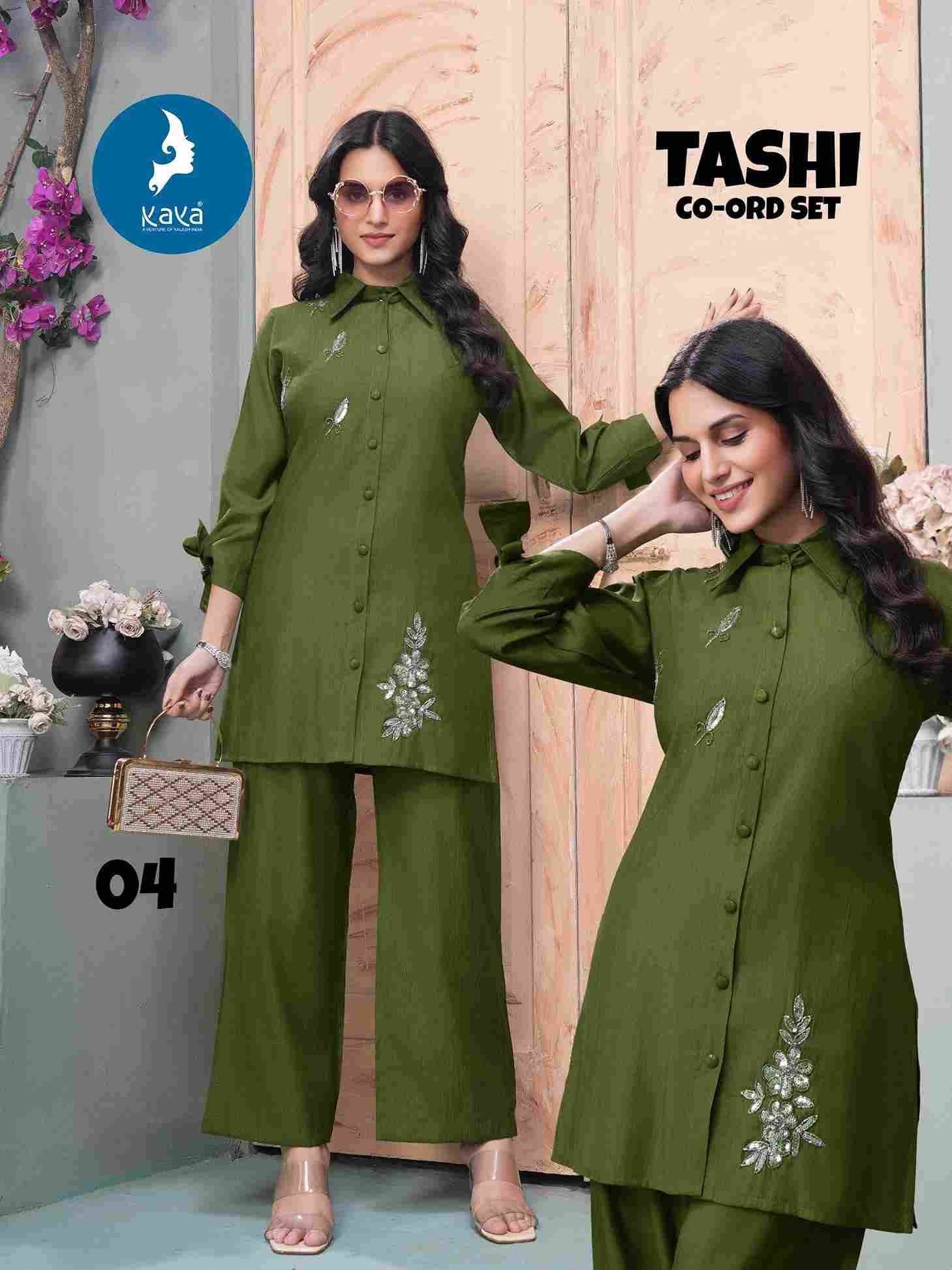 Tashi By Kaya 01 To 06 Series Designer Stylish Fancy Colorful Beautiful Party Wear & Ethnic Wear Collection Vertican Print Co-Ord At Wholesale Price
