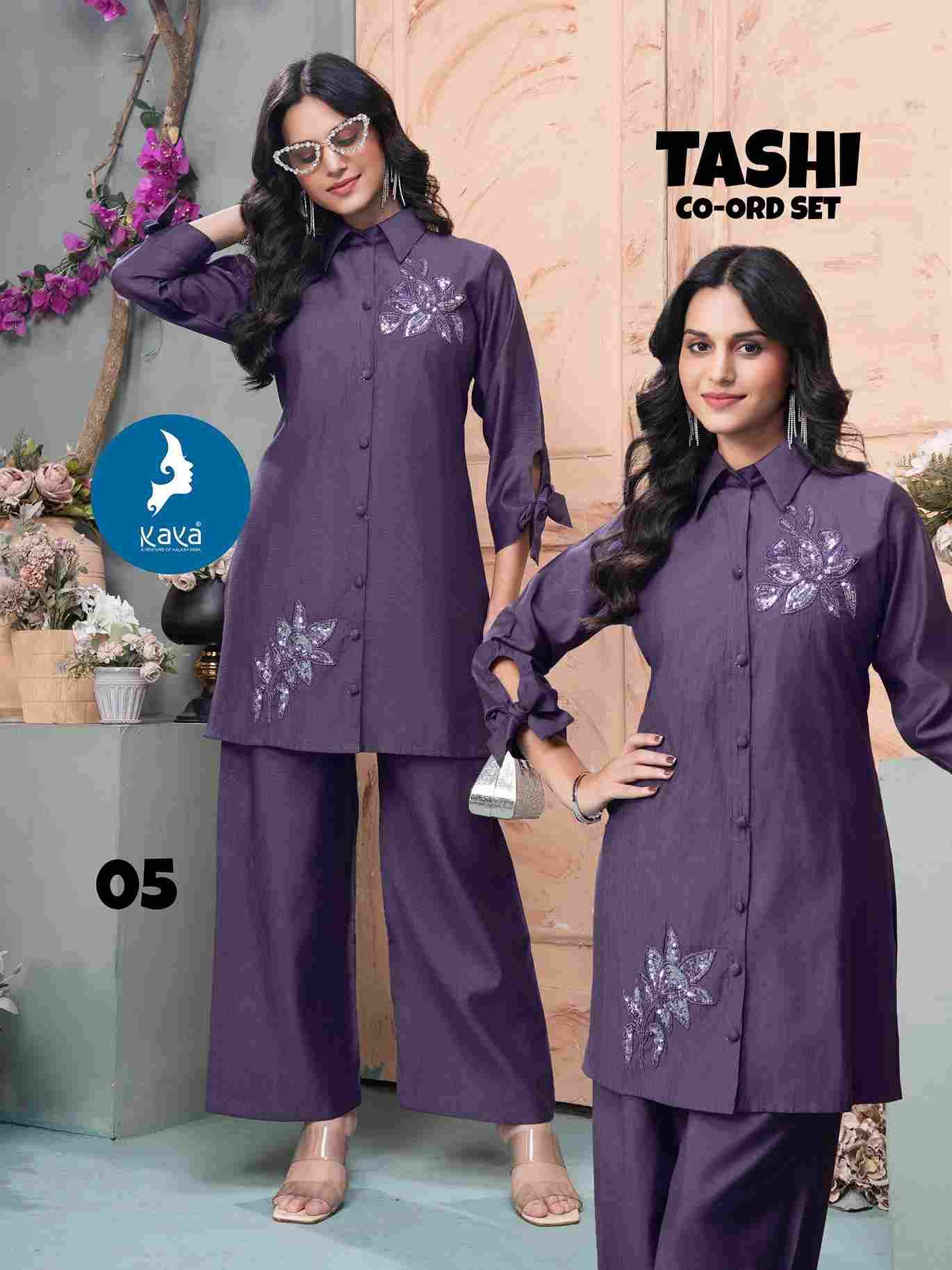 Tashi By Kaya 01 To 06 Series Designer Stylish Fancy Colorful Beautiful Party Wear & Ethnic Wear Collection Vertican Print Co-Ord At Wholesale Price