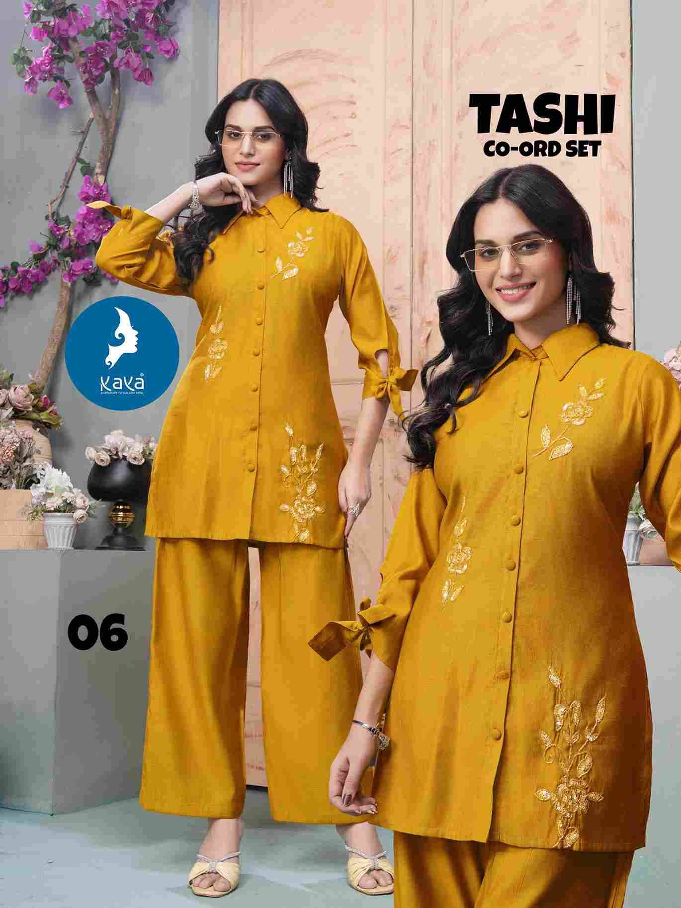 Tashi By Kaya 01 To 06 Series Designer Stylish Fancy Colorful Beautiful Party Wear & Ethnic Wear Collection Vertican Print Co-Ord At Wholesale Price