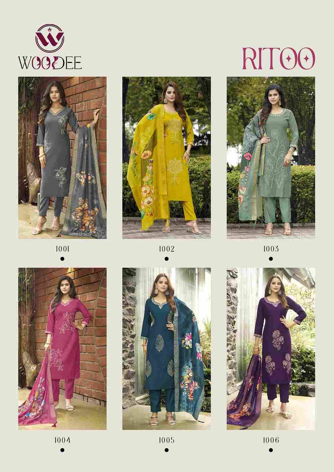 Ritoo By Woodee 1001 To 1006 Series Designer Stylish Fancy Colorful Beautiful Party Wear & Ethnic Wear Collection Viscose Vatican Co-Ord At Wholesale Price