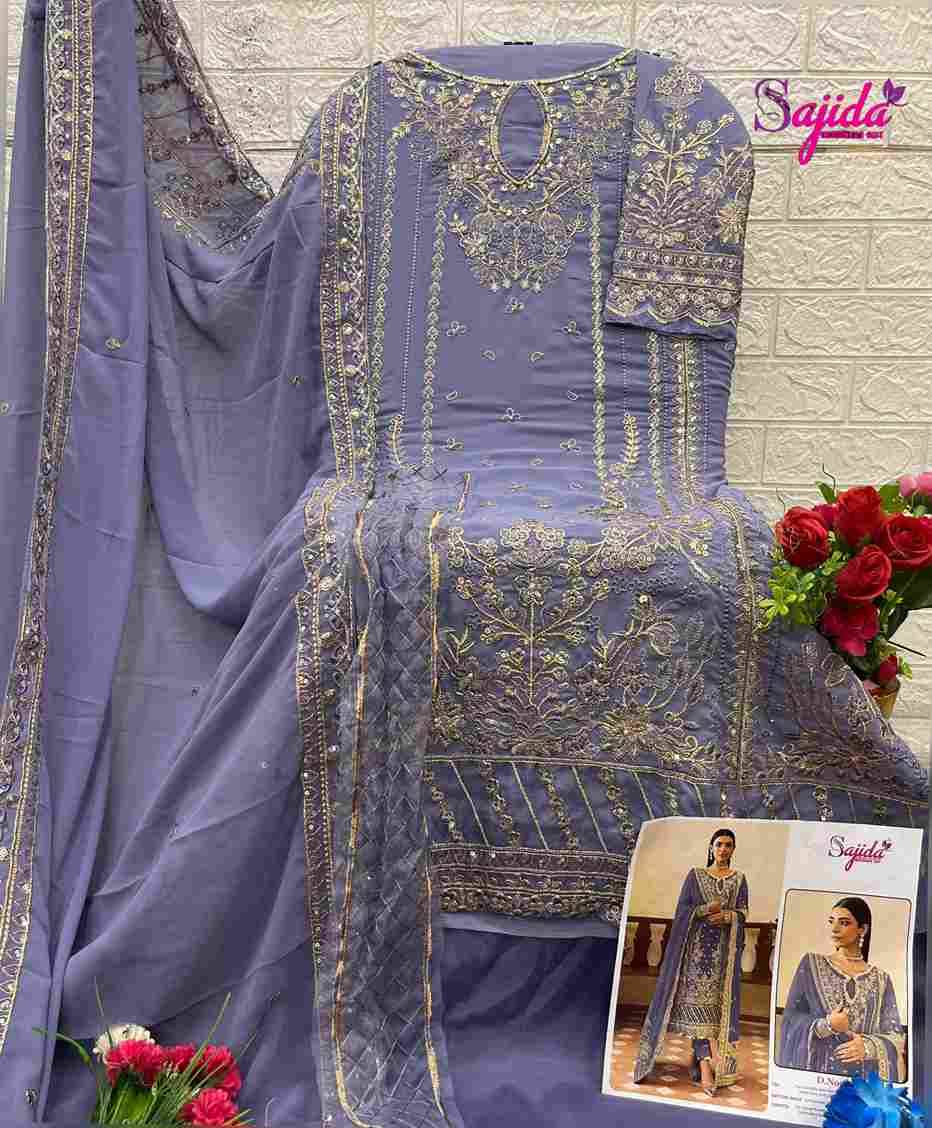Sajida Hit Design 1076 By Sajida Designer Suit Beautiful Pakistani Suits Colorful Stylish Fancy Casual Wear & Ethnic Wear Heavy Faux Georgette Embroidered Dresses At Wholesale Price