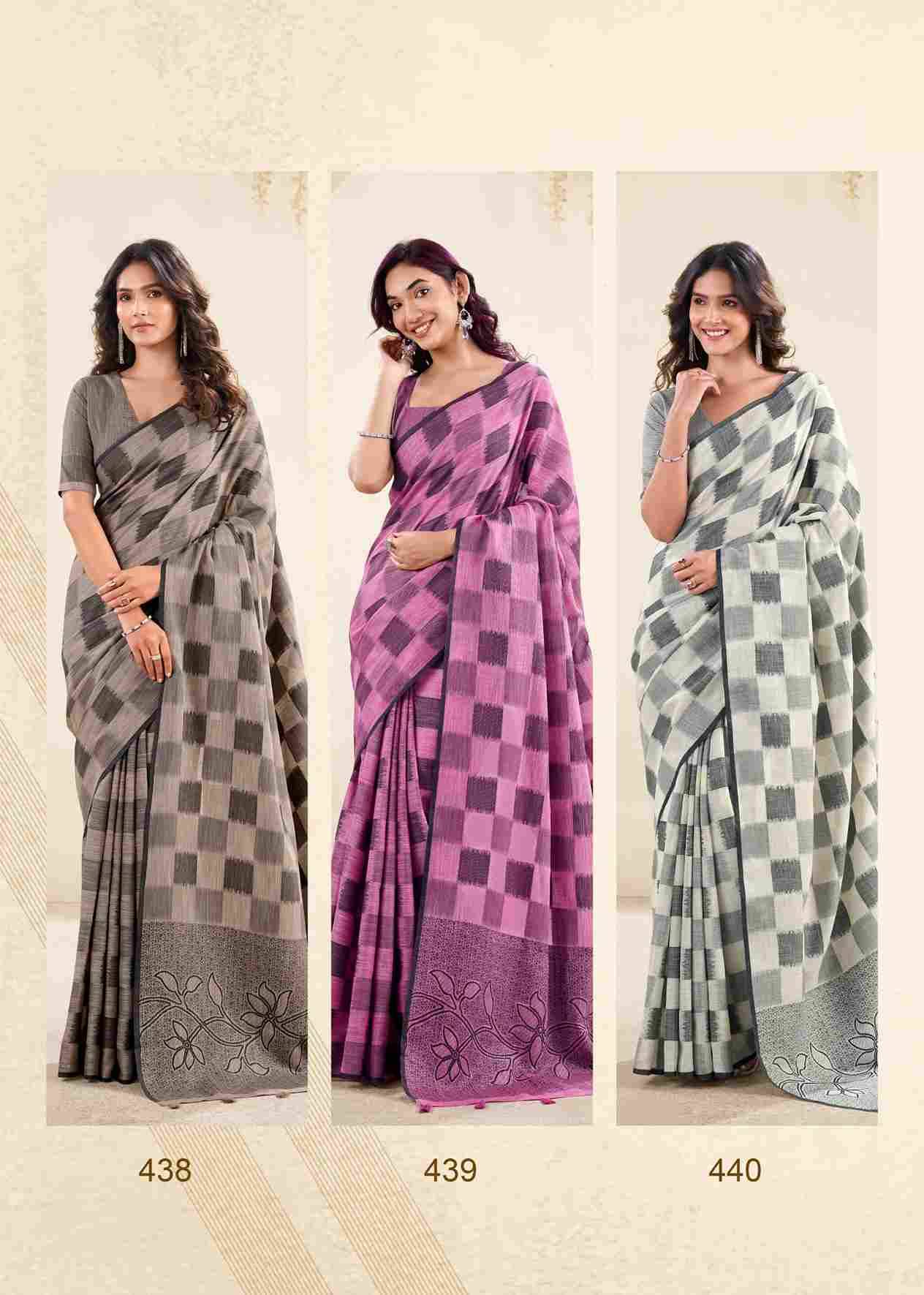 Redium Silk By Rajpath 438 To 443 Series Indian Traditional Wear Collection Beautiful Stylish Fancy Colorful Party Wear & Occasional Wear Linen Silk Sarees At Wholesale Price