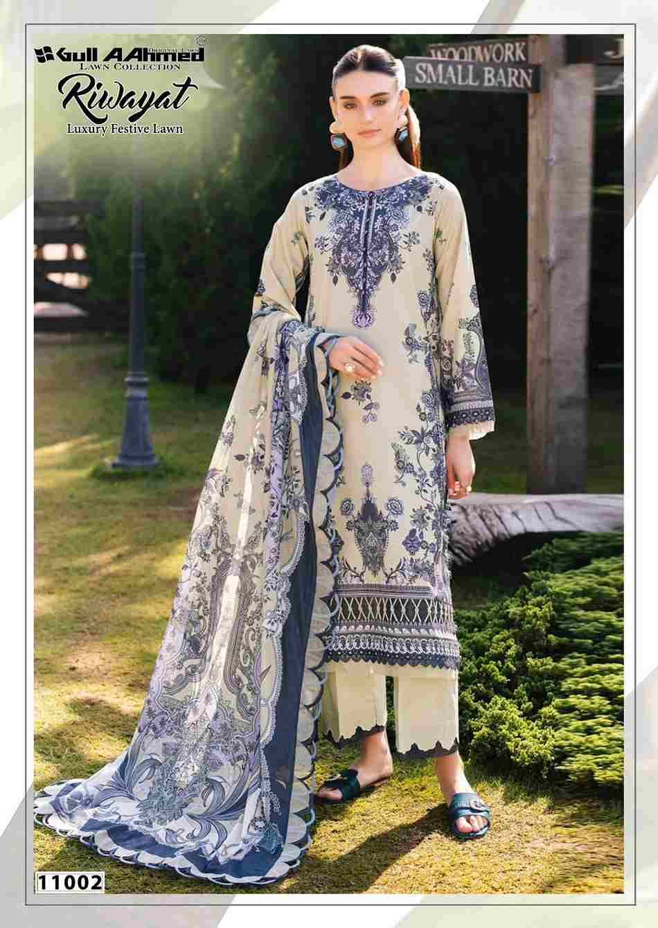 Riwayat Vol-11 By Gull Aahmed 11001 To 11006 Series Beautiful Festive Suits Stylish Fancy Colorful Casual Wear & Ethnic Wear Pure Lawn Embroidered Dresses At Wholesale Price