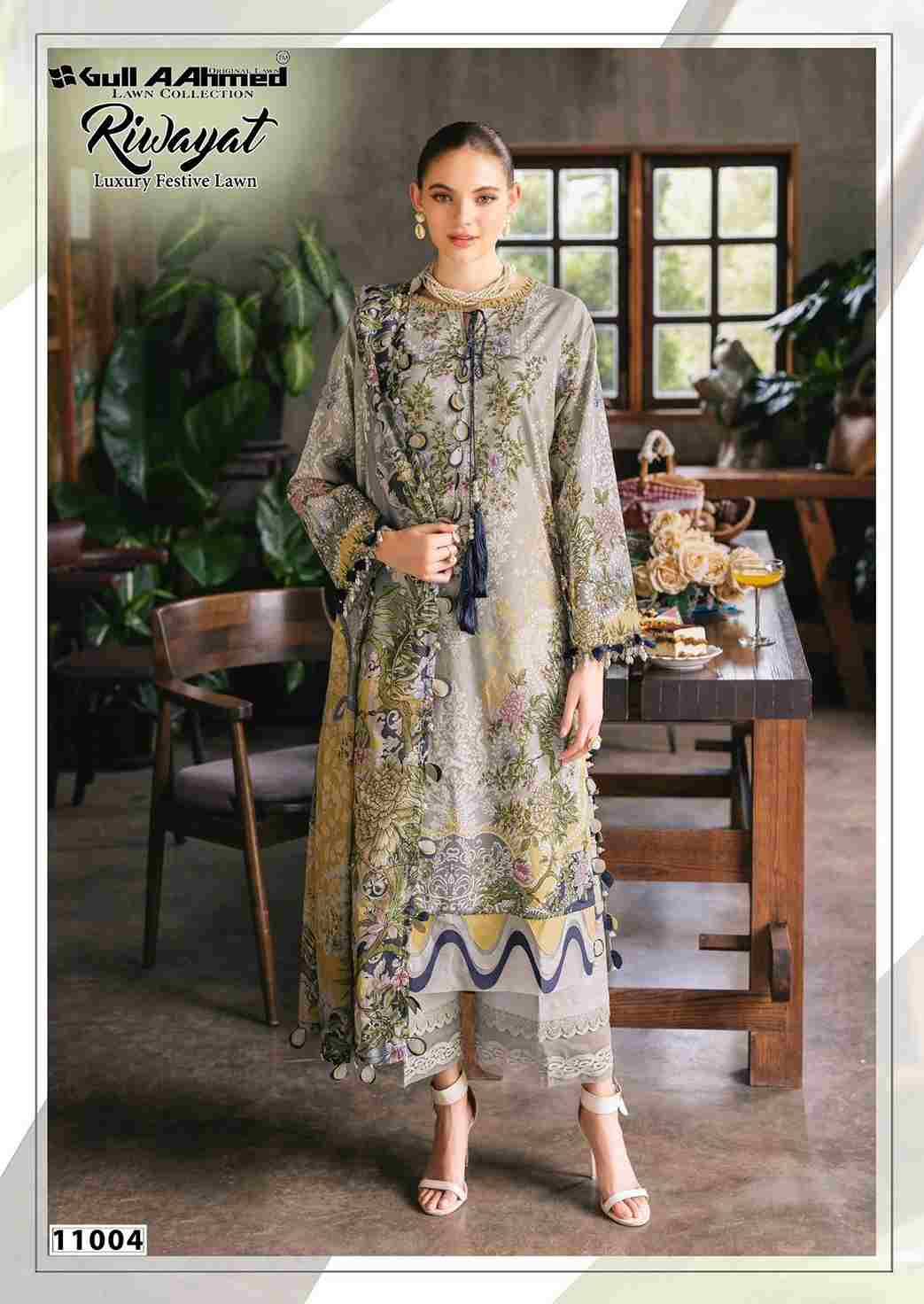 Riwayat Vol-11 By Gull Aahmed 11001 To 11006 Series Beautiful Festive Suits Stylish Fancy Colorful Casual Wear & Ethnic Wear Pure Lawn Embroidered Dresses At Wholesale Price