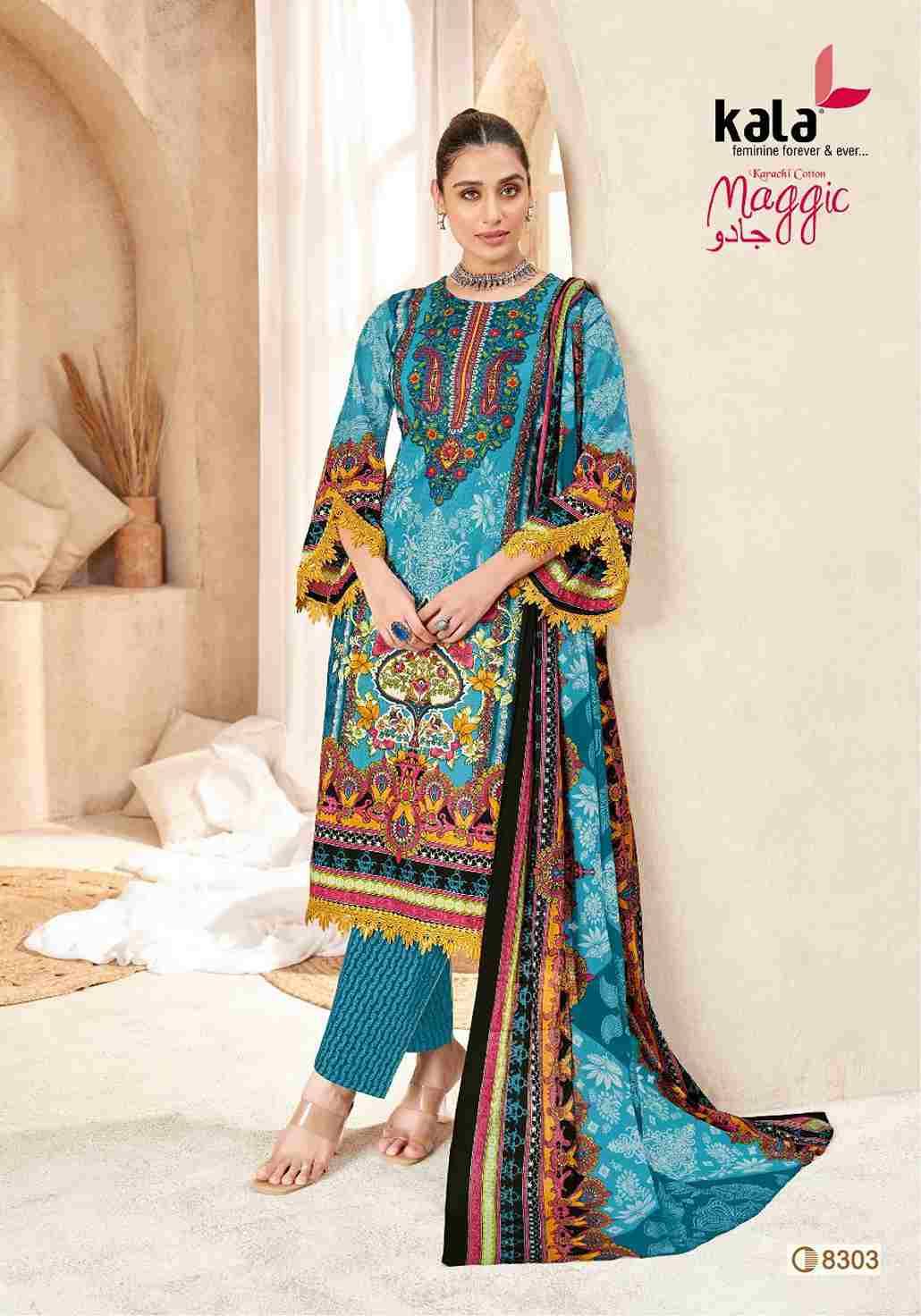 Maggic Vol-23 By Kala 8301 To 8312 Series Beautiful Festive Suits Colorful Stylish Fancy Casual Wear & Ethnic Wear Pure Cotton Print Dresses At Wholesale Price
