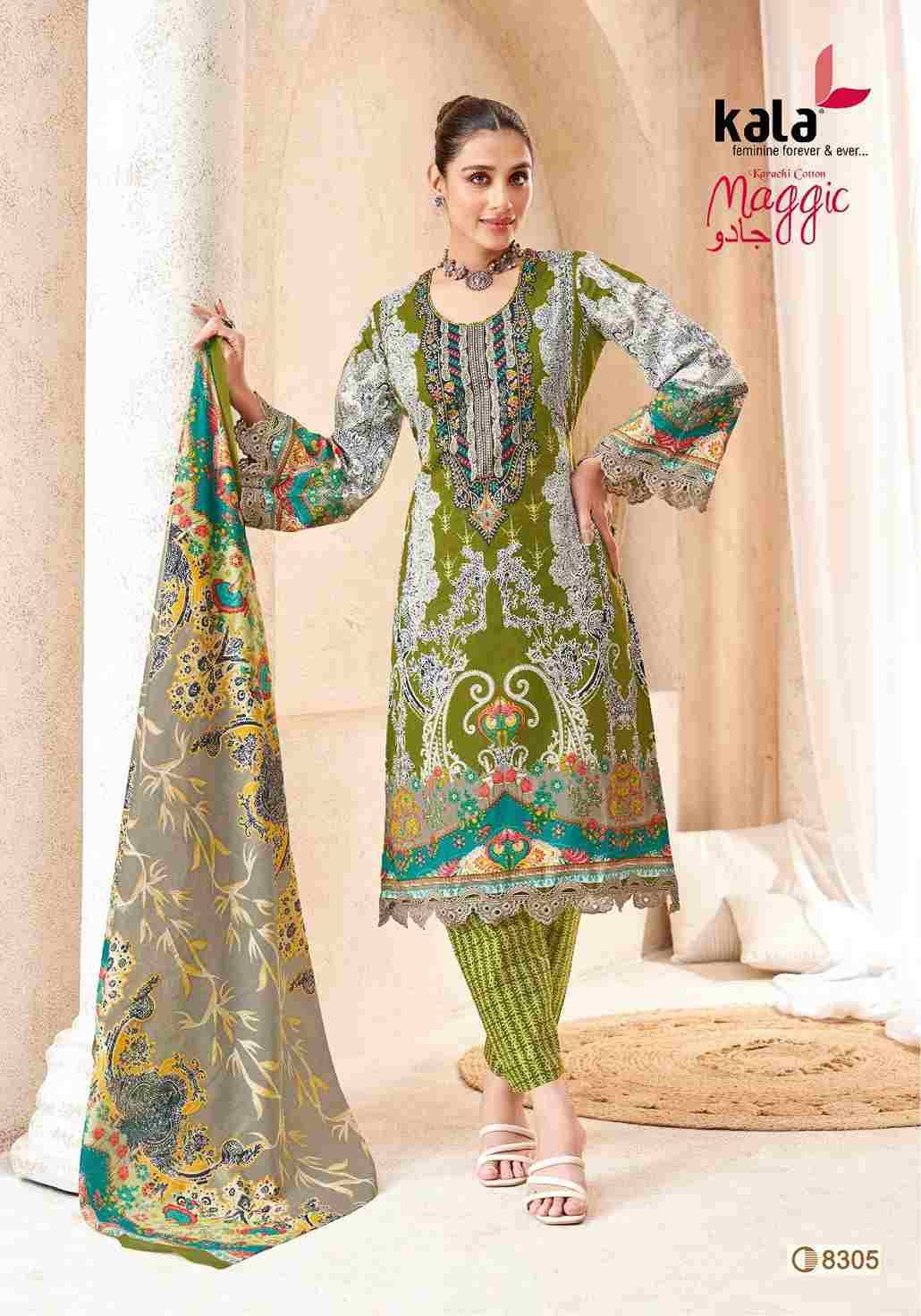 Maggic Vol-23 By Kala 8301 To 8312 Series Beautiful Festive Suits Colorful Stylish Fancy Casual Wear & Ethnic Wear Pure Cotton Print Dresses At Wholesale Price
