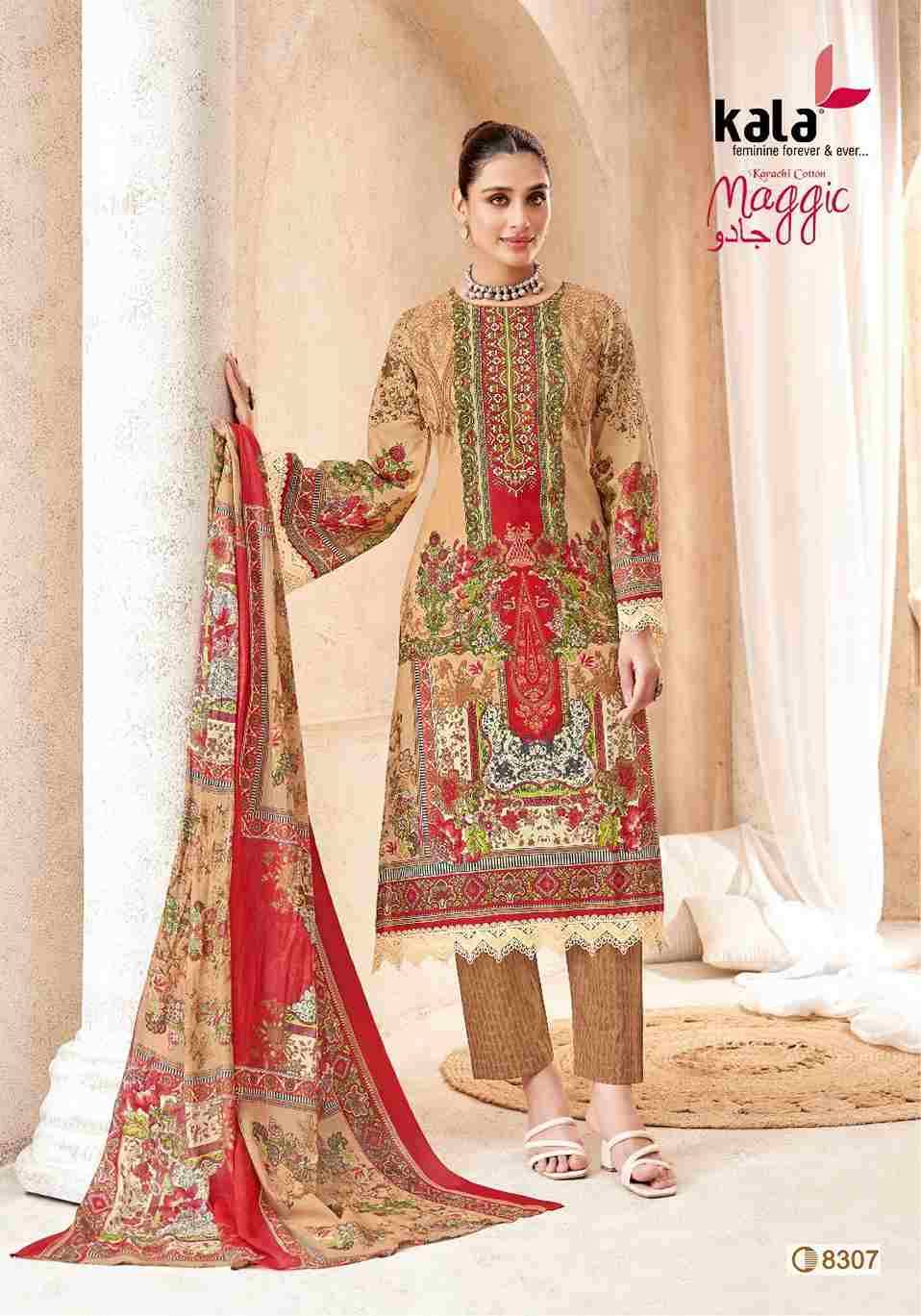 Maggic Vol-23 By Kala 8301 To 8312 Series Beautiful Festive Suits Colorful Stylish Fancy Casual Wear & Ethnic Wear Pure Cotton Print Dresses At Wholesale Price
