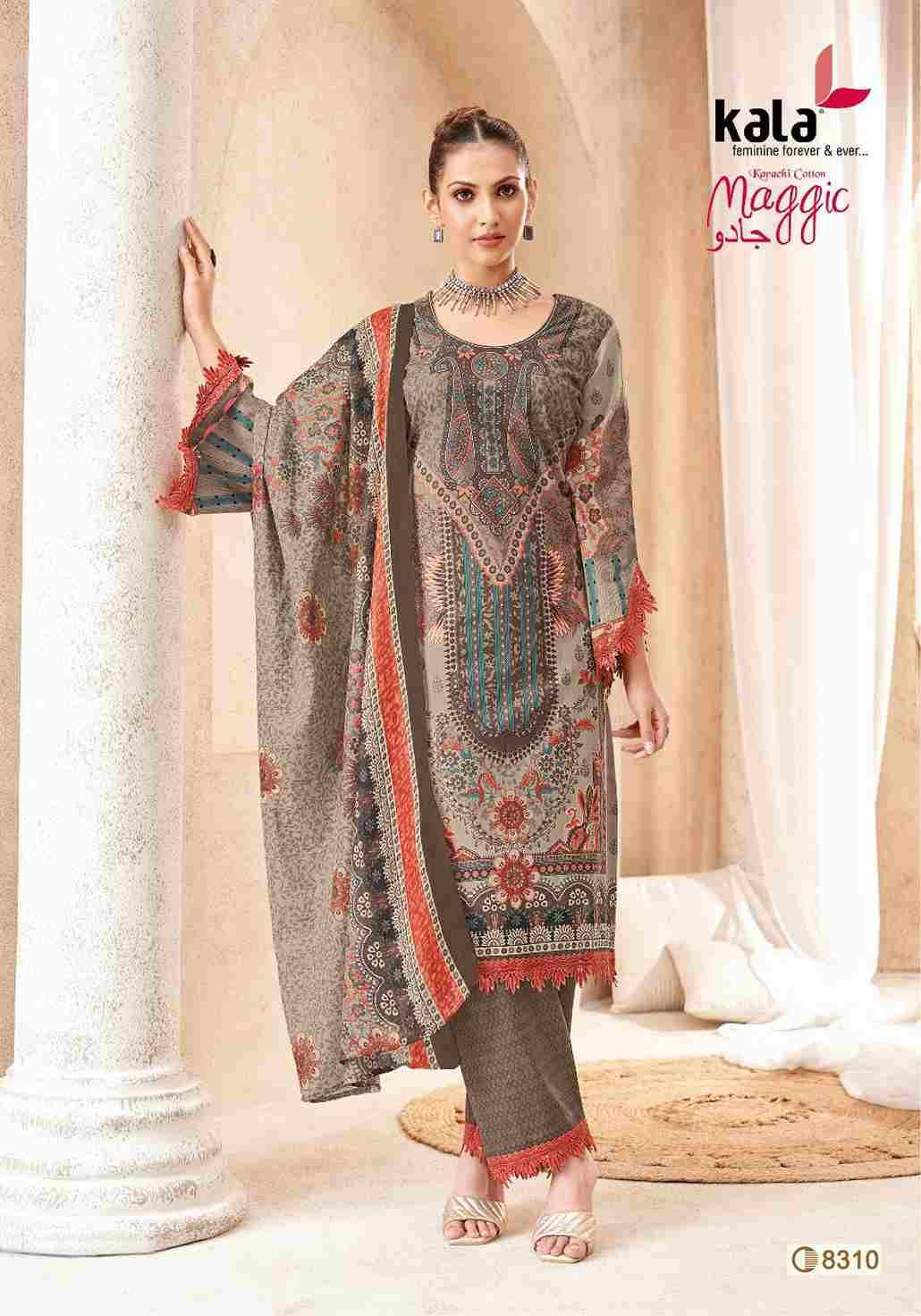 Maggic Vol-23 By Kala 8301 To 8312 Series Beautiful Festive Suits Colorful Stylish Fancy Casual Wear & Ethnic Wear Pure Cotton Print Dresses At Wholesale Price