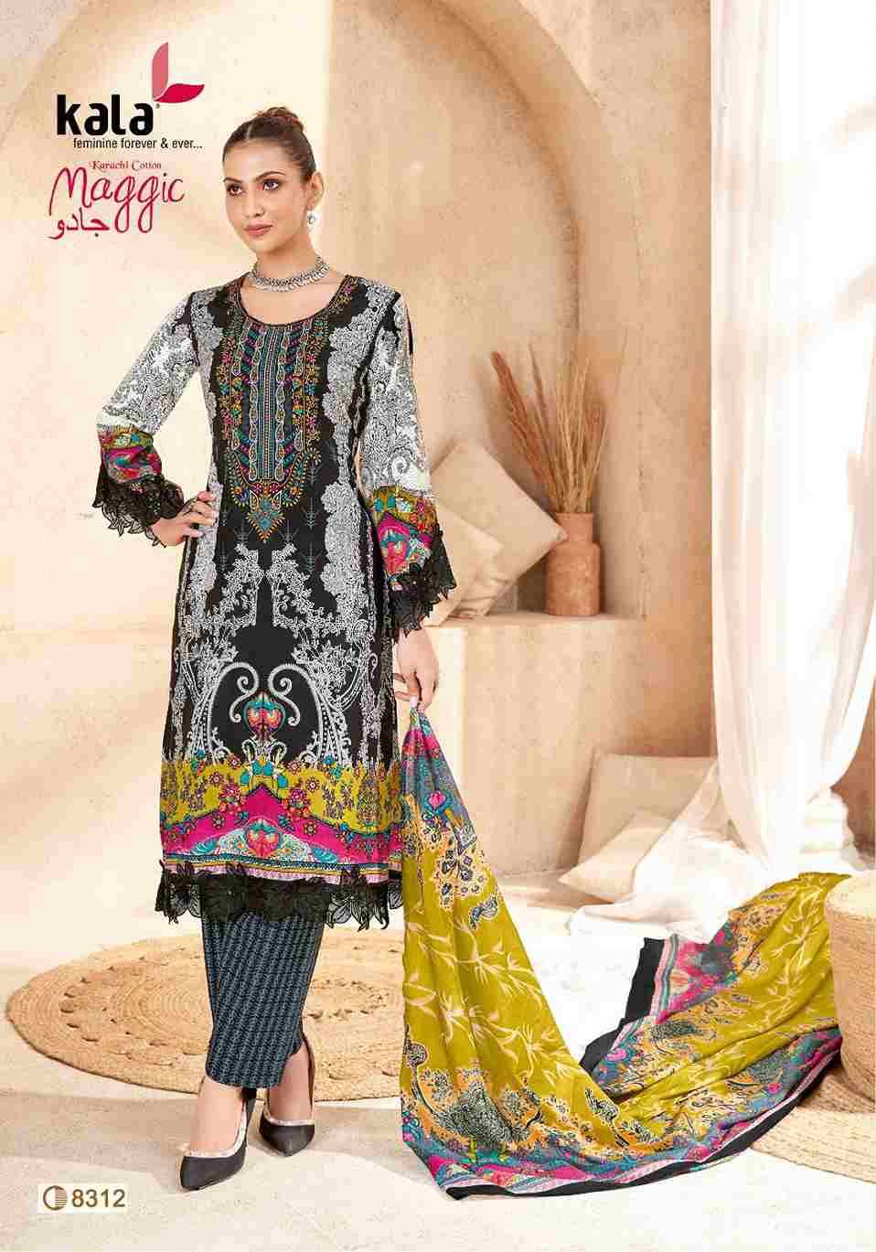 Maggic Vol-23 By Kala 8301 To 8312 Series Beautiful Festive Suits Colorful Stylish Fancy Casual Wear & Ethnic Wear Pure Cotton Print Dresses At Wholesale Price