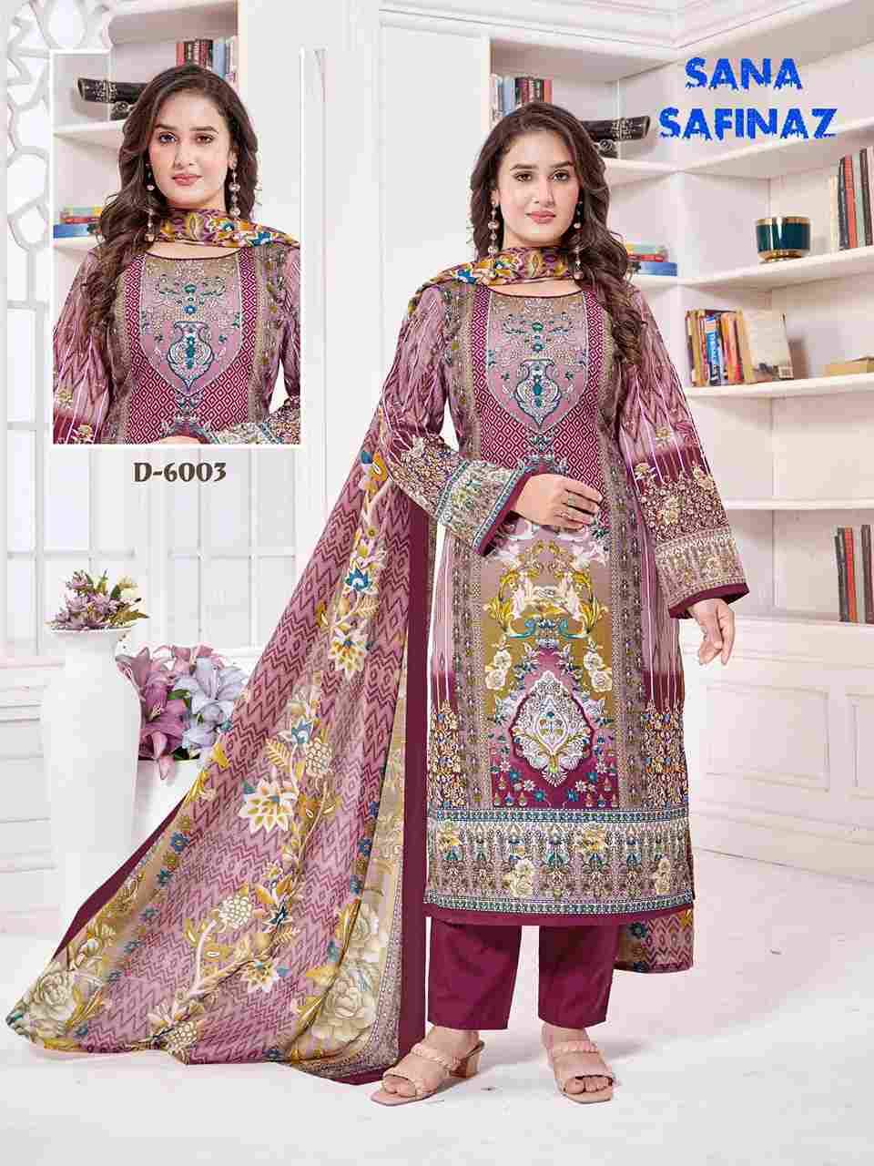 Sana Safinaz Vol-6 By Ganesha 6003 To 6010 Series Beautiful Festive Suits Stylish Fancy Colorful Party Wear & Occasional Wear Pure Cotton Dresses At Wholesale Price