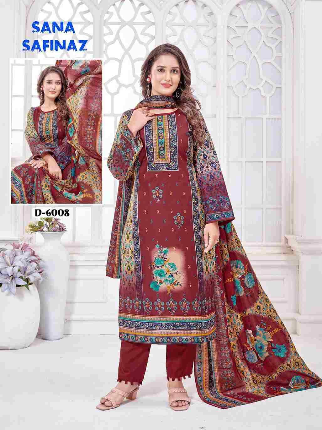 Sana Safinaz Vol-6 By Ganesha 6003 To 6010 Series Beautiful Festive Suits Stylish Fancy Colorful Party Wear & Occasional Wear Pure Cotton Dresses At Wholesale Price