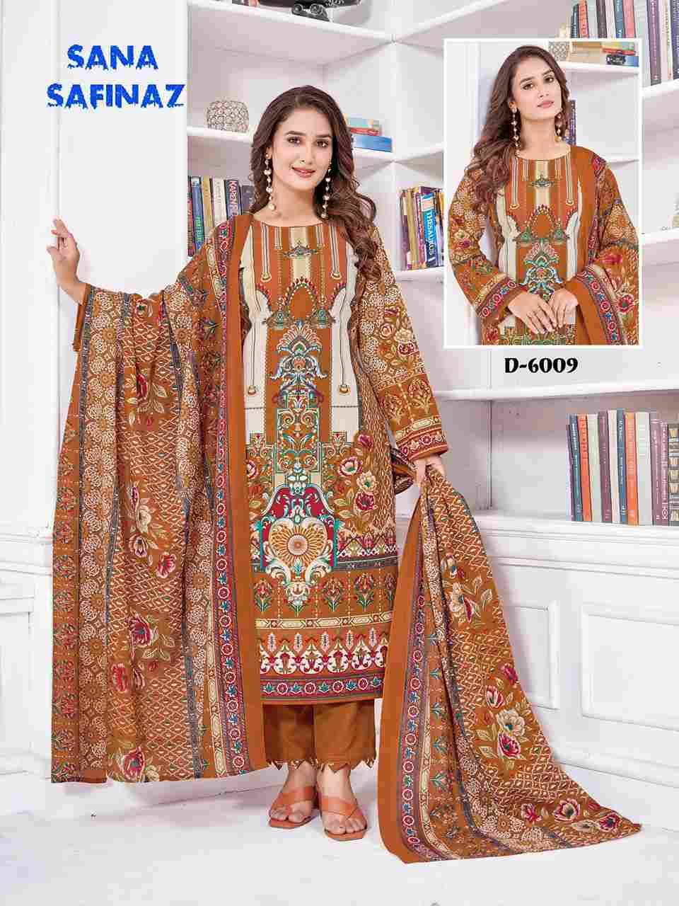 Sana Safinaz Vol-6 By Ganesha 6003 To 6010 Series Beautiful Festive Suits Stylish Fancy Colorful Party Wear & Occasional Wear Pure Cotton Dresses At Wholesale Price