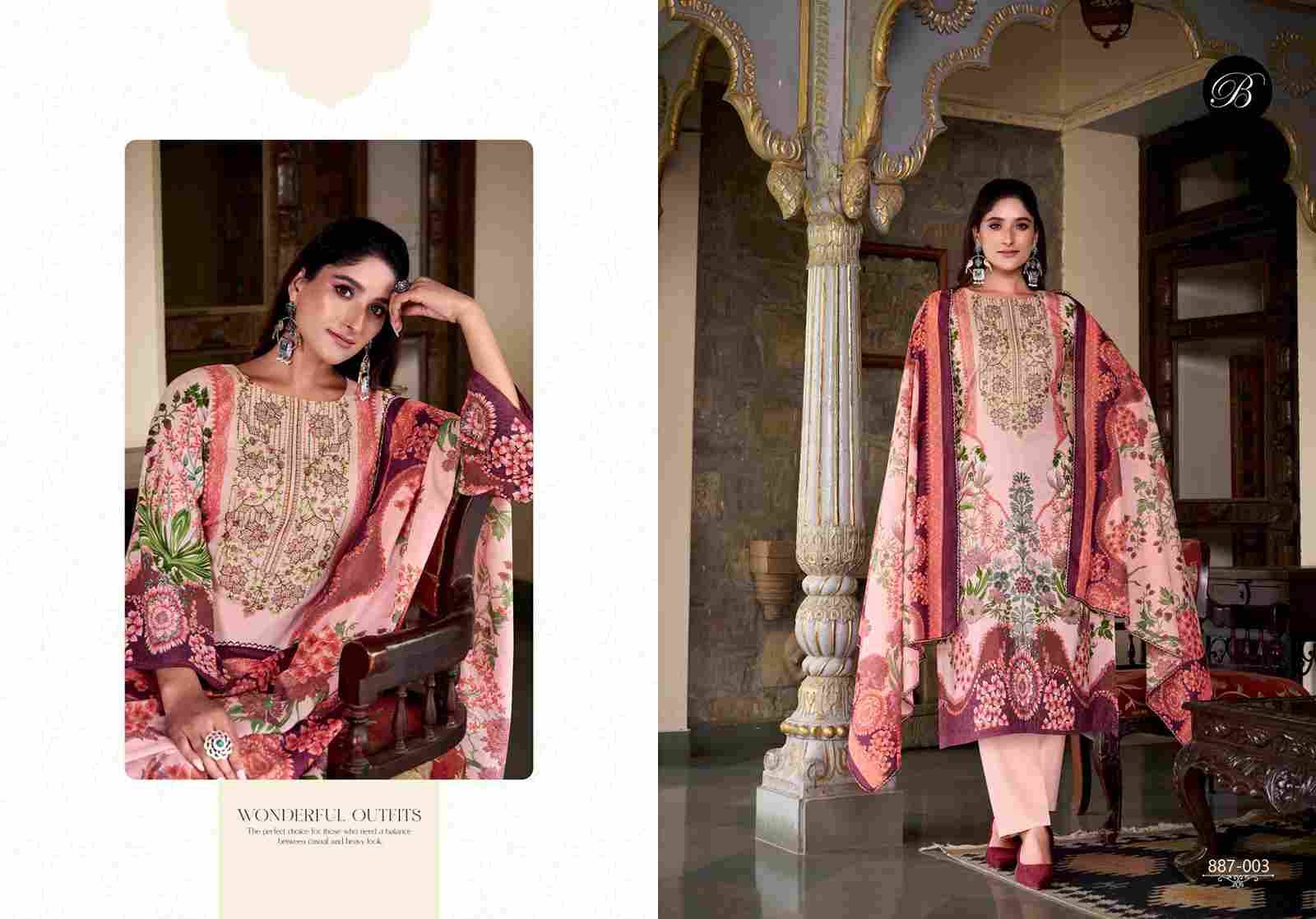 Saiyaara By Belliza 887-001 To 887-008 Series Beautiful Festive Suits Stylish Fancy Colorful Casual Wear & Ethnic Wear Pure Cotton Dresses At Wholesale Price