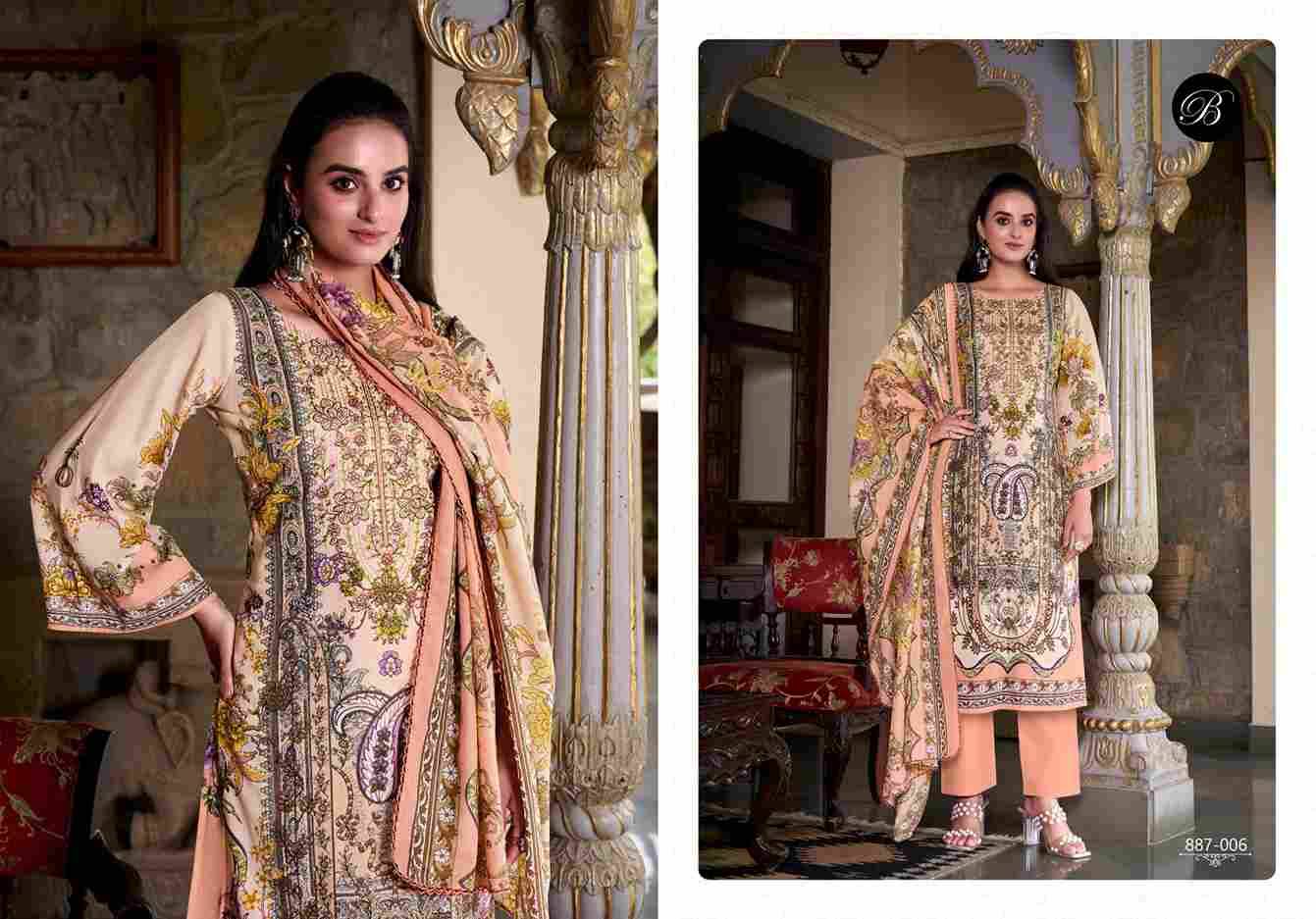 Saiyaara By Belliza 887-001 To 887-008 Series Beautiful Festive Suits Stylish Fancy Colorful Casual Wear & Ethnic Wear Pure Cotton Dresses At Wholesale Price