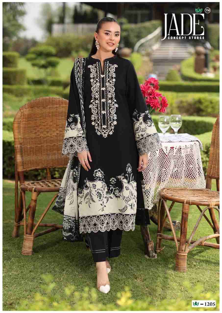 Crimson Exclusive Collection Vol-12 By Jade 1201 To 1206 Series Beautiful Suits Stylish Colorful Fancy Casual Wear & Ethnic Wear Pure Heavy Lawn Print Dresses At Wholesale Price