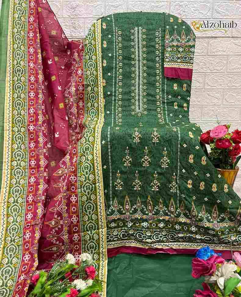 Lamhay Vol-1 By Alzohaib 1316-A To 1317-B Series Beautiful Pakistani Suits Stylish Fancy Colorful Party Wear & Occasional Wear Pure Cotton Print Dresses At Wholesale Price
