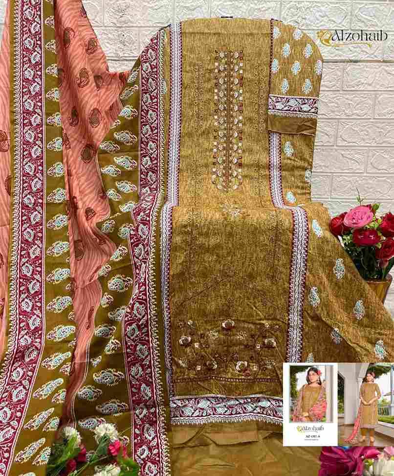 Lamhay Vol-1 By Alzohaib 1316-A To 1317-B Series Beautiful Pakistani Suits Stylish Fancy Colorful Party Wear & Occasional Wear Pure Cotton Print Dresses At Wholesale Price