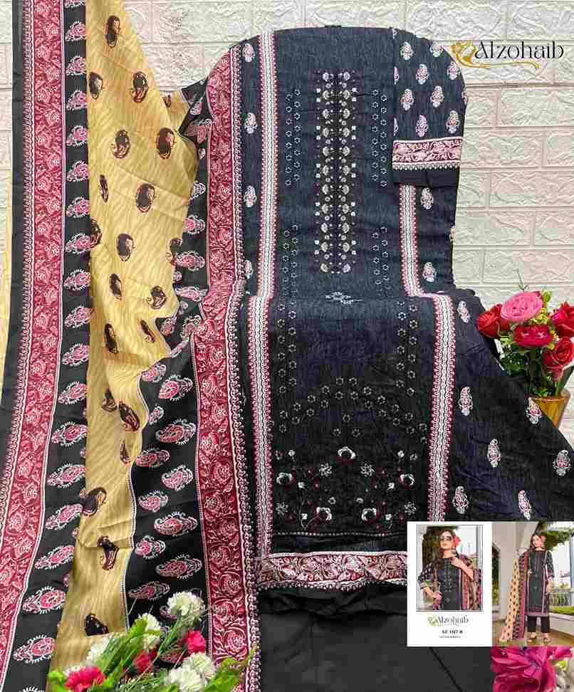 Lamhay Vol-1 By Alzohaib 1316-A To 1317-B Series Beautiful Pakistani Suits Stylish Fancy Colorful Party Wear & Occasional Wear Pure Cotton Print Dresses At Wholesale Price